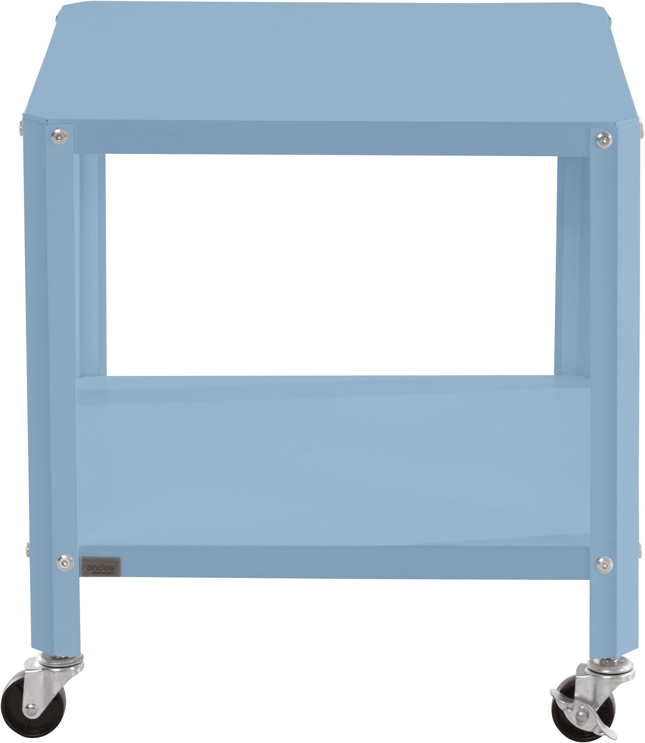 loft24 Beistelltisch Phoebe, Wohnzimmertisch auf Rollen, Nachttisch, Metall günstig online kaufen