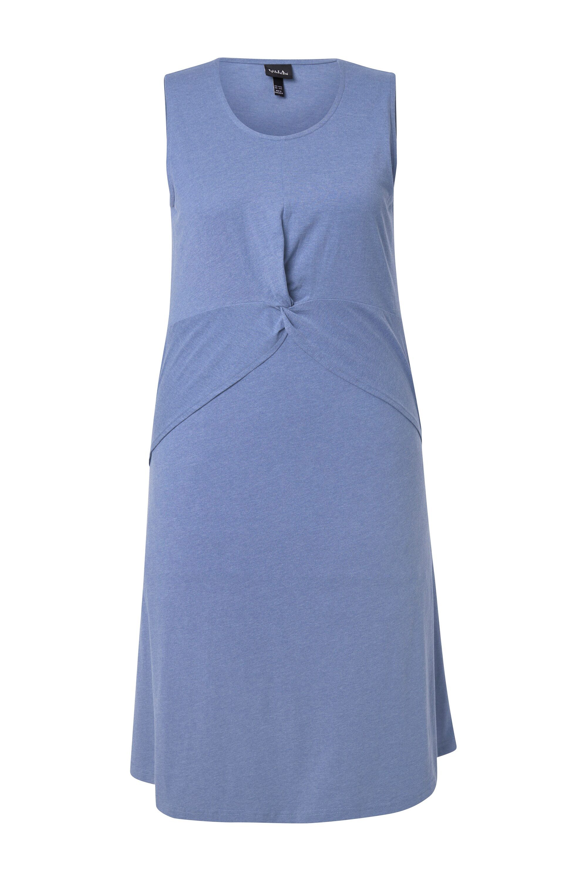 Ulla Popken Jerseykleid Jerseykleid Lagenoptik A-Linie Rundhals ärmellos günstig online kaufen