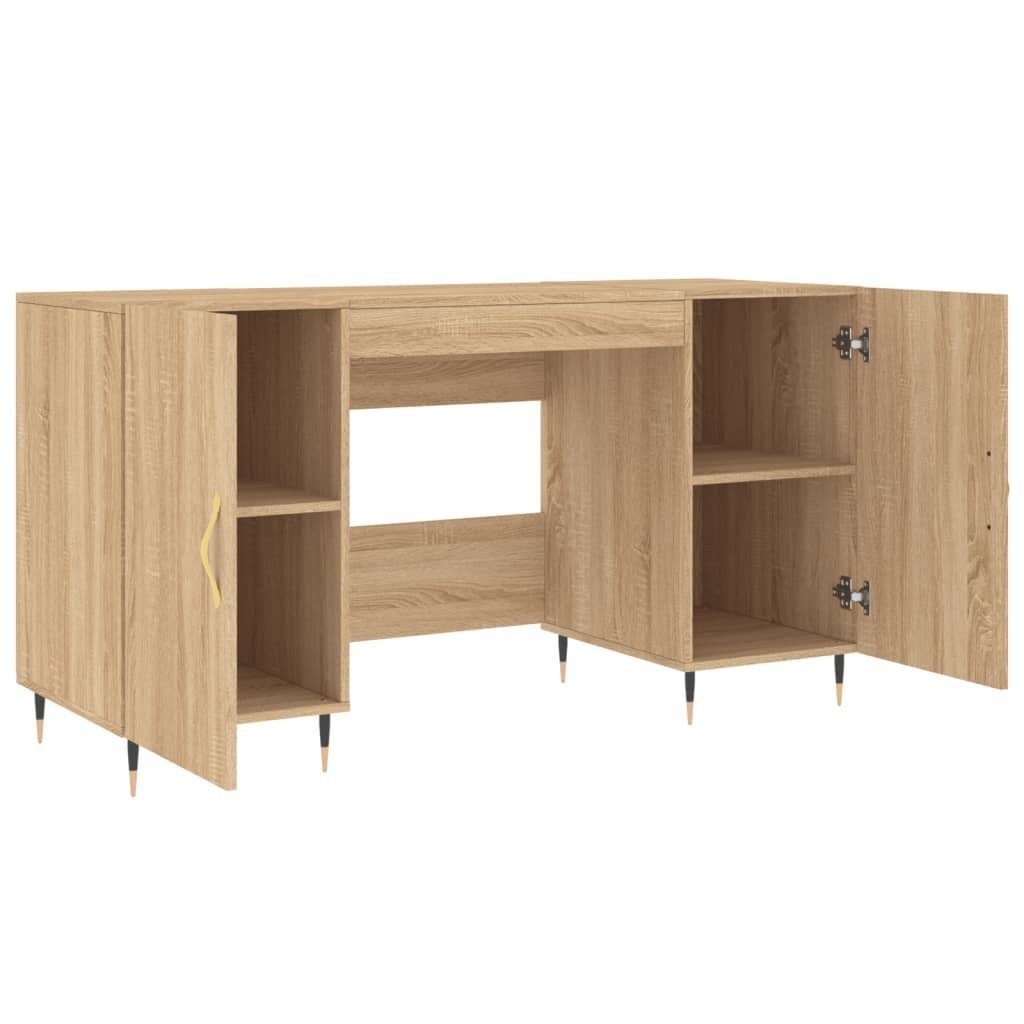 Schreibtisch Sonoma-Eiche 140x50x75 cm Holzwerkstoff furnicato