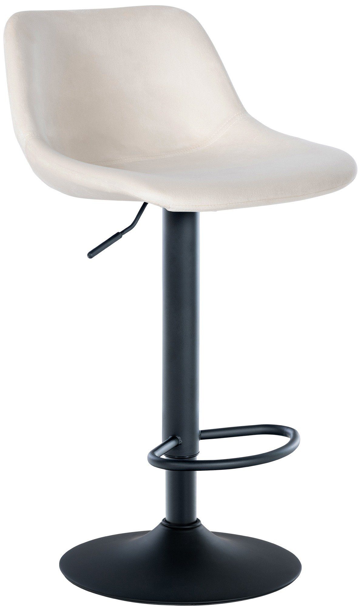 CLP Barhocker Loft (1er), Samt, Stoff oder Kunstleder, um 360° drehbar