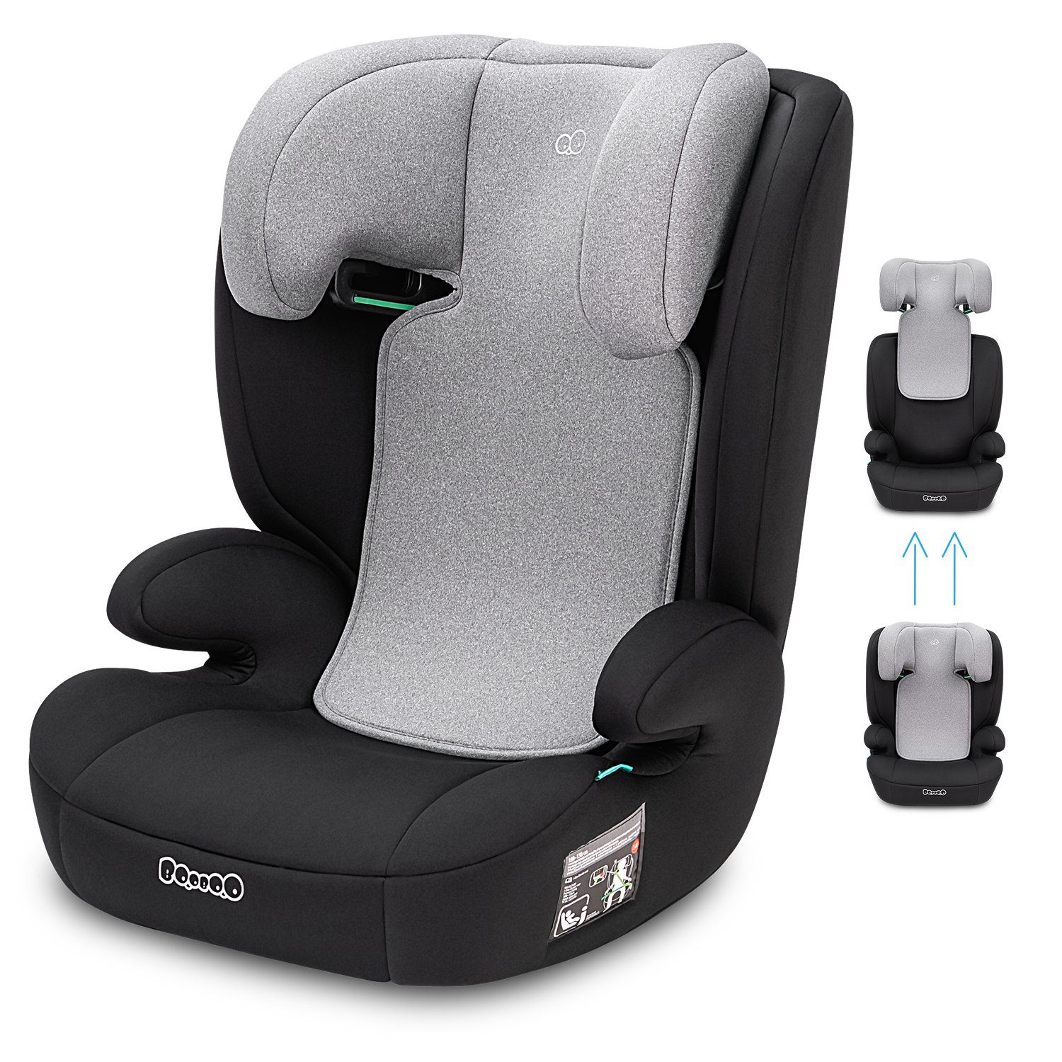 BooBoo Autokindersitz Safety Oslo, ab 4 Jahren, bis 12 Jahre, Kindersitz ohne Isofix, für