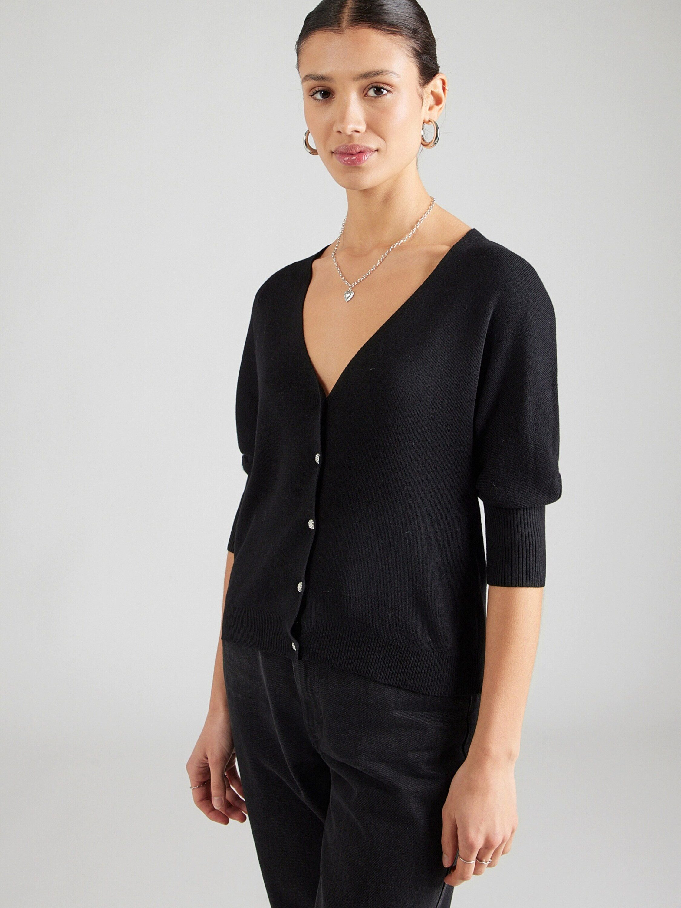 MORGAN Strickjacke 251-MBATSI (1-tlg) Plain/ohne Details
