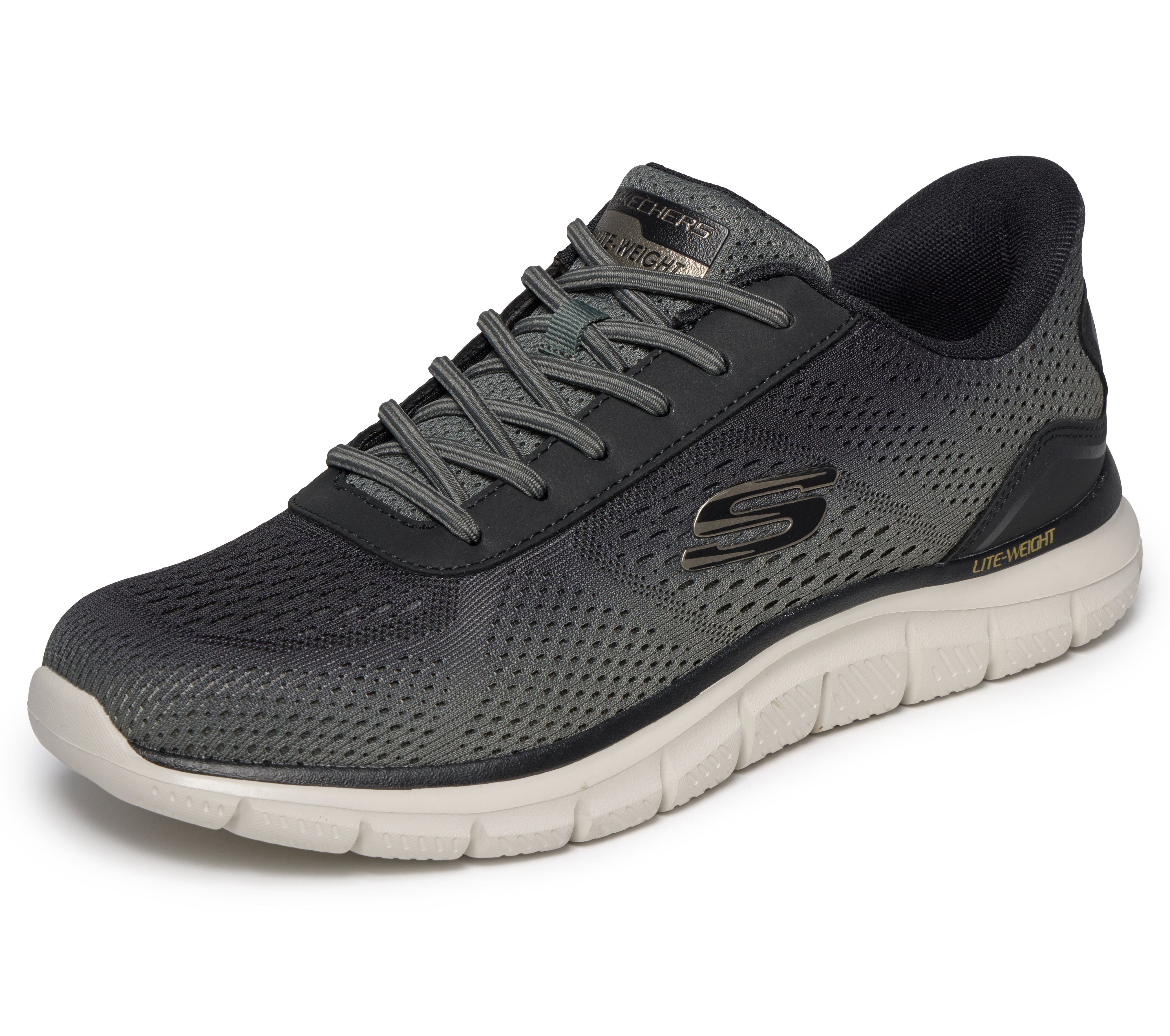 Skechers TRACK Slip-On Sneaker Schlupfschuh, Freizeitschuh, Sportschuh mit Memory Foam