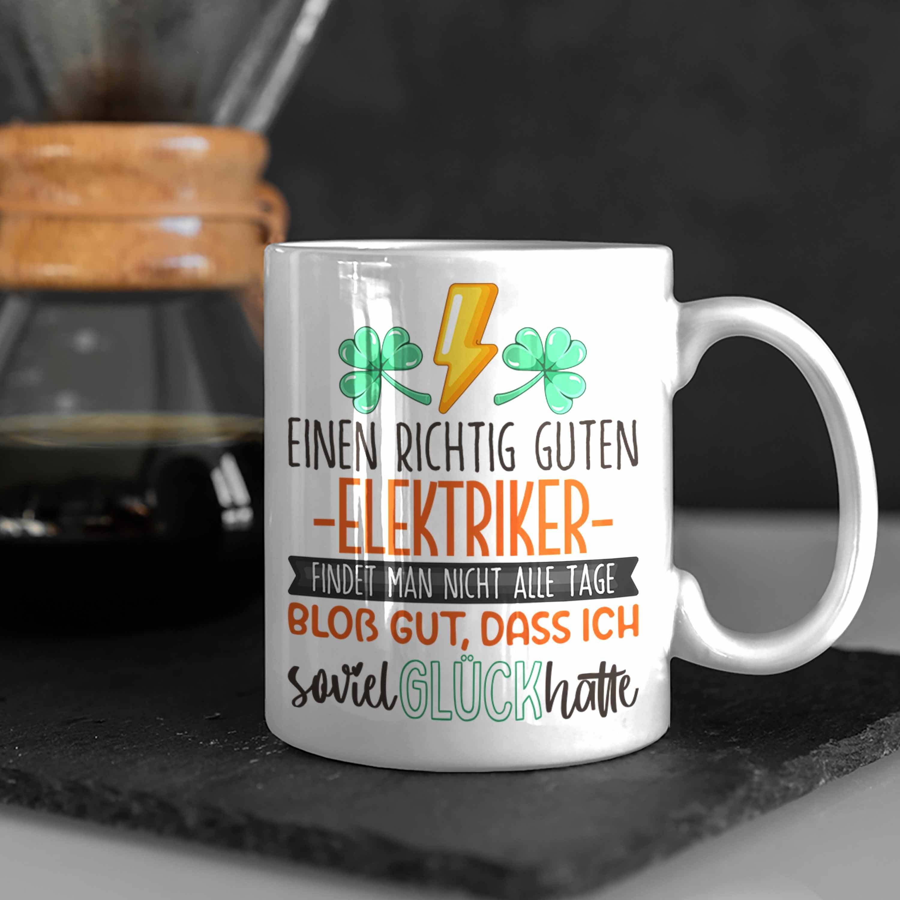 Elektriker Trendation Elektriker Tasse Der Bester Dankeschön Geschenk Tasse Weiss Welt Danke