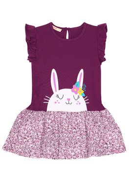 Denokids Shirtkleid Cute Bunny mit niedlichem Hasen-Print
