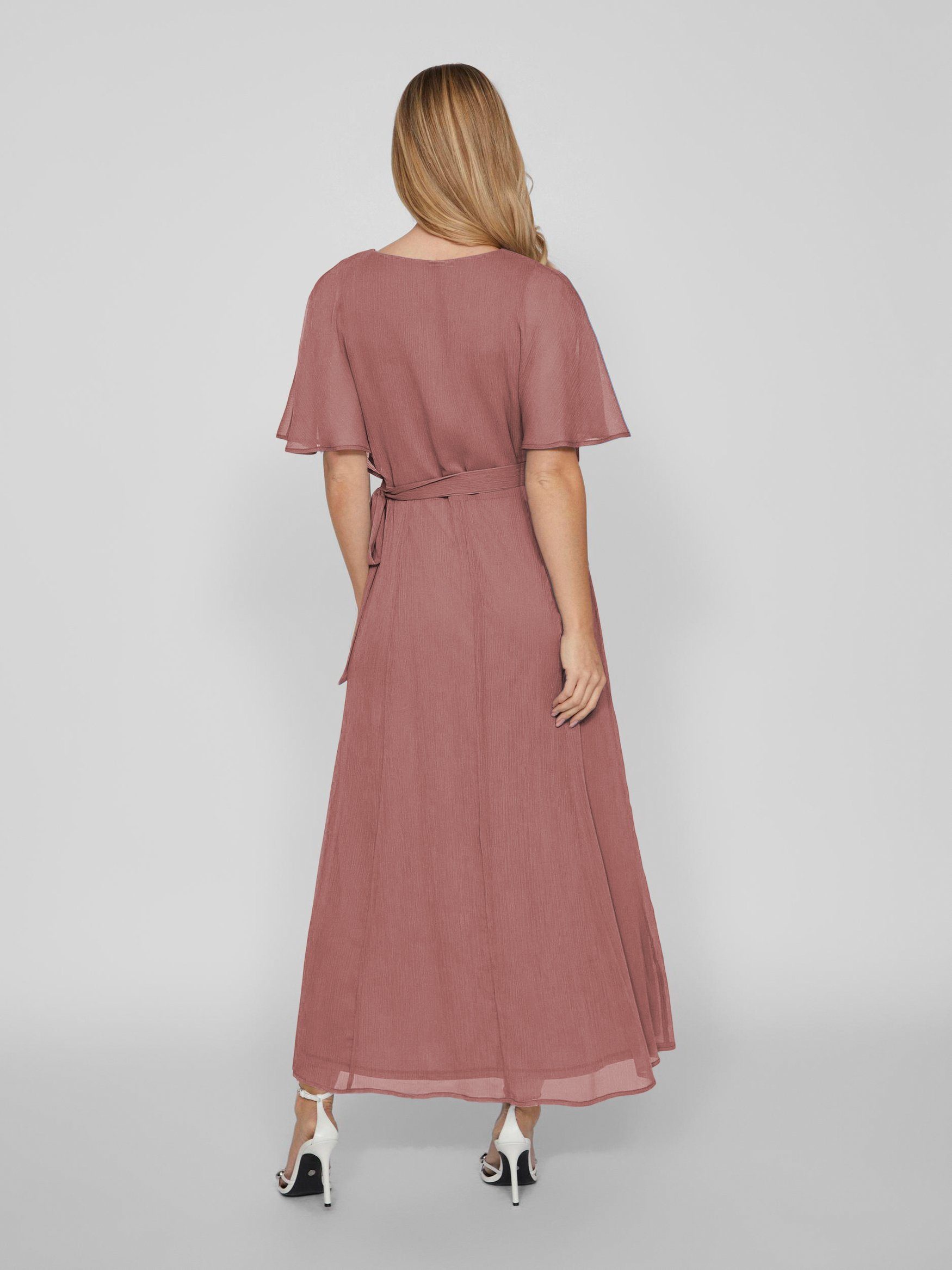 Vila Shirtkleid Elegantes Wickelkleid mit Gürtel günstig online kaufen
