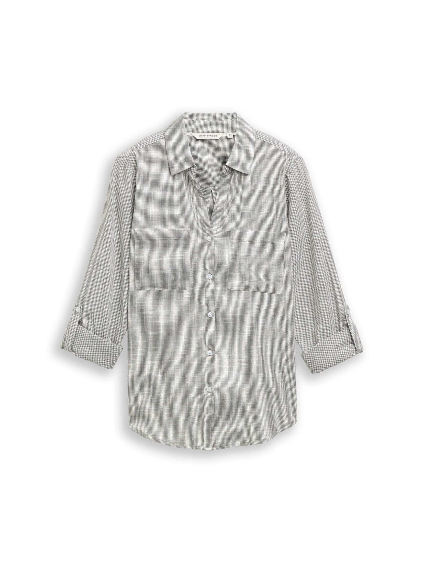 TOM TAILOR Langarmbluse Blusen & Shirts Bluse mit Brusttaschen günstig online kaufen