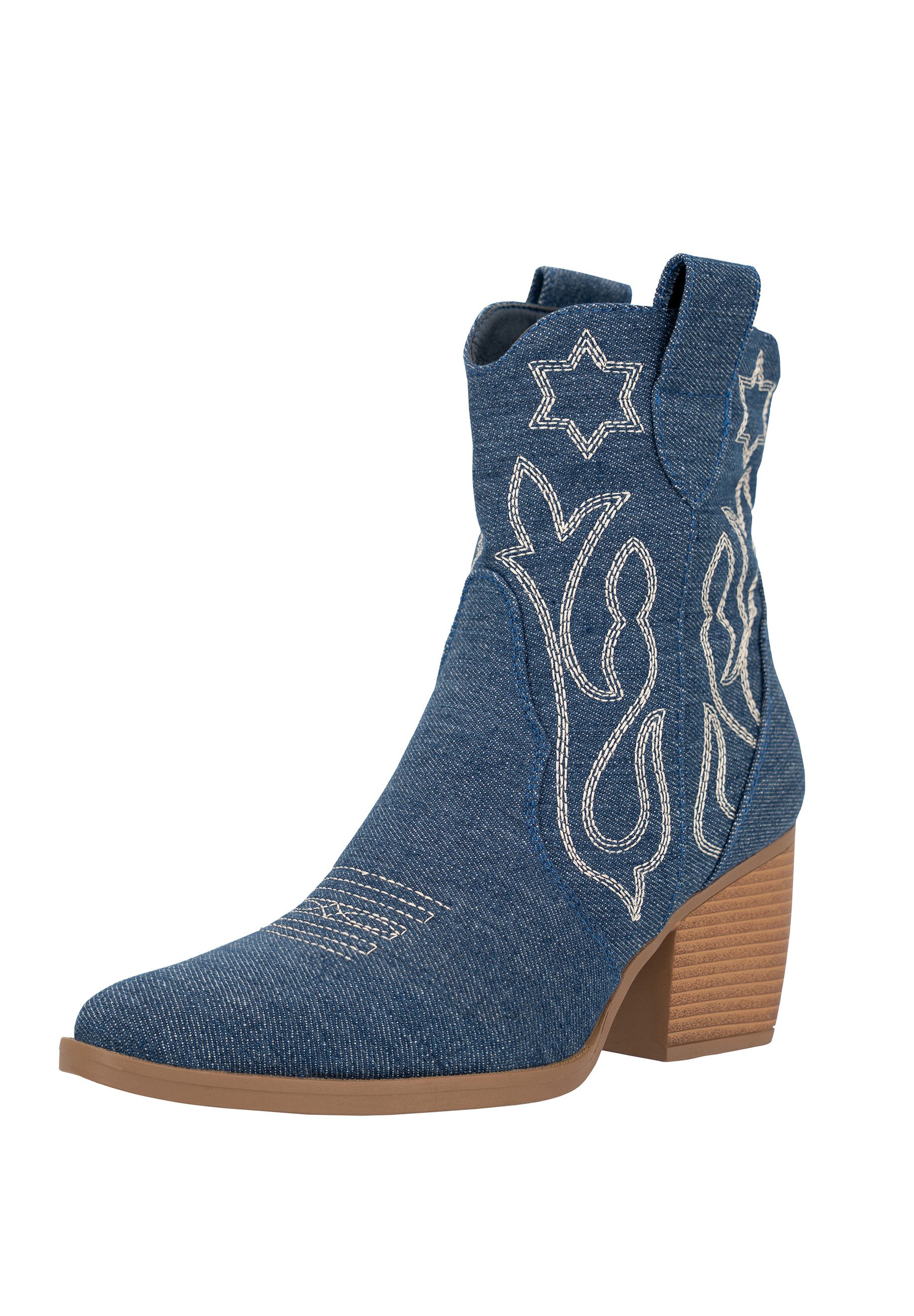 Salinyang Cowboy-Stiefeletten Cowboystiefel