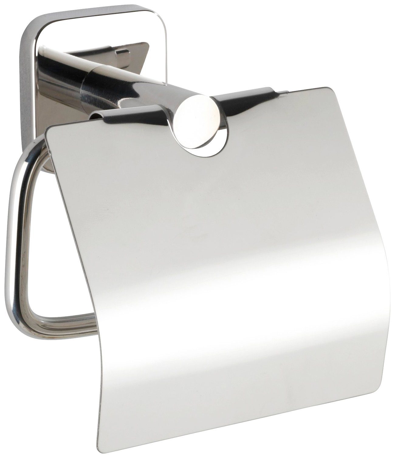 Toilettenpapierhalter WENKO edle setzt Der im Toilettenpapierhalter Mezzano (1-St), elegante Finish Akzente glänzenden