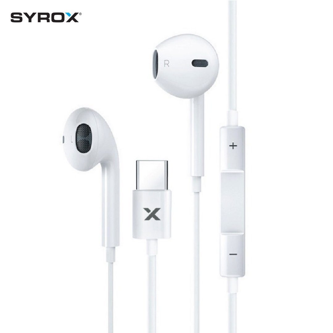 Syrox Type-C iPhone 15 Serie in ear Kopfhörer Headset In-Ear-Kopfhörer  (Type-C Anshluß)