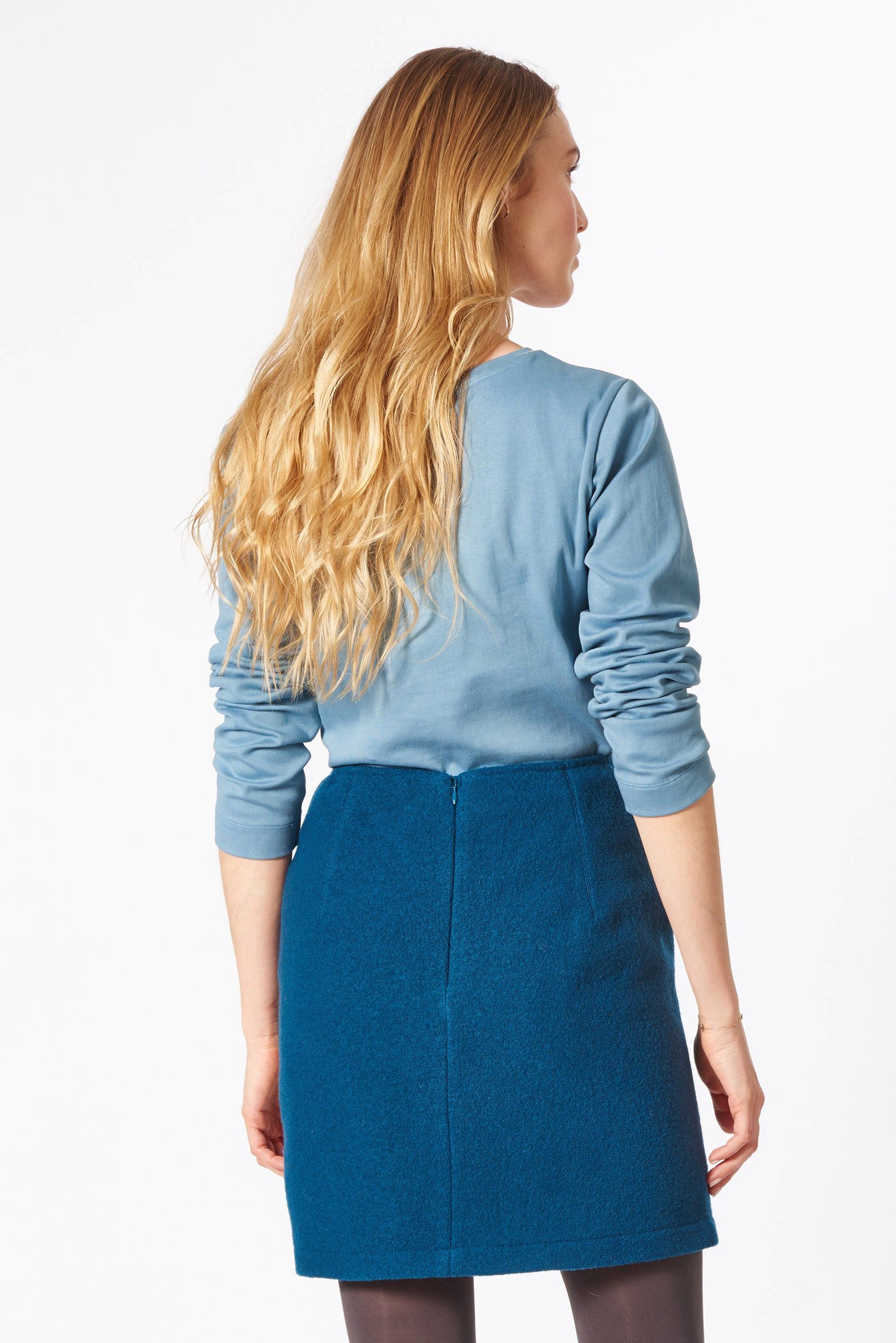 Himalaya Clothing Strickrock Eleganter Minirock Damen aus hochwertiger Schurwolle Merino Bequemer Wollrock kurz mit hohem Tragekomfort