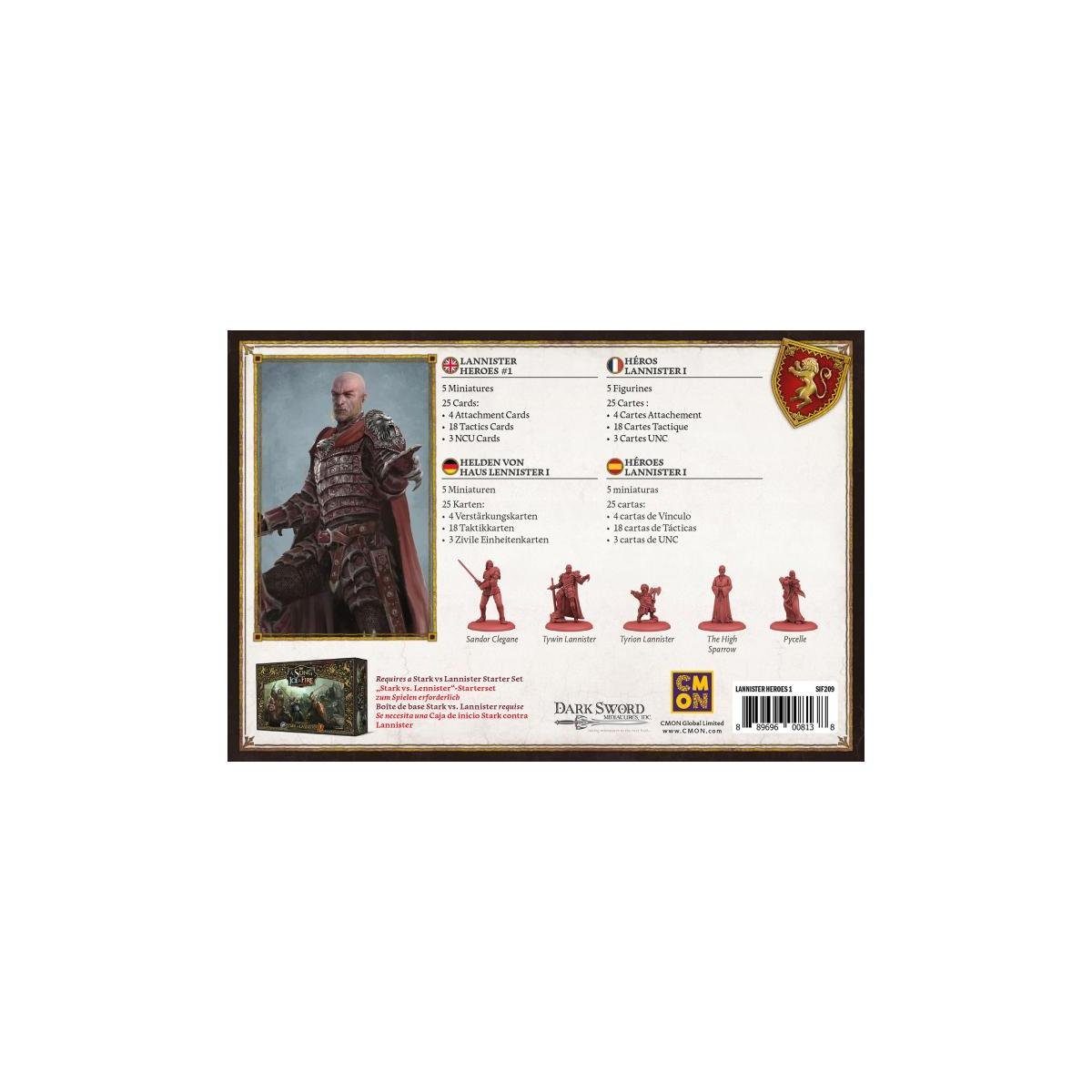 CoolMiniOrNot Spiel, Familienspiel CMND0205 - Ice Lannister of Heroes & Song #1,... Fire