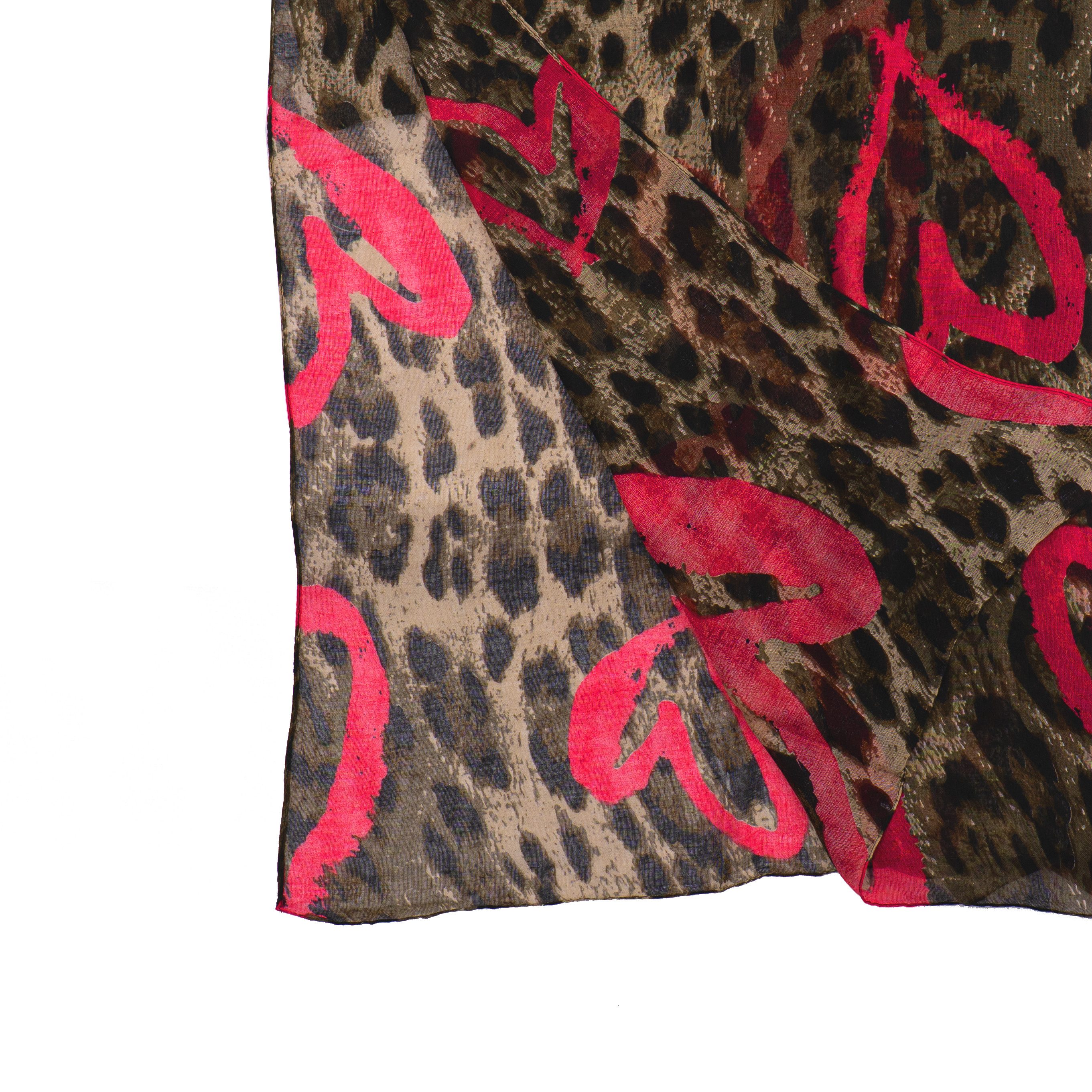 Passioni Schal mit abstraktem Leoparden-muster günstig online kaufen