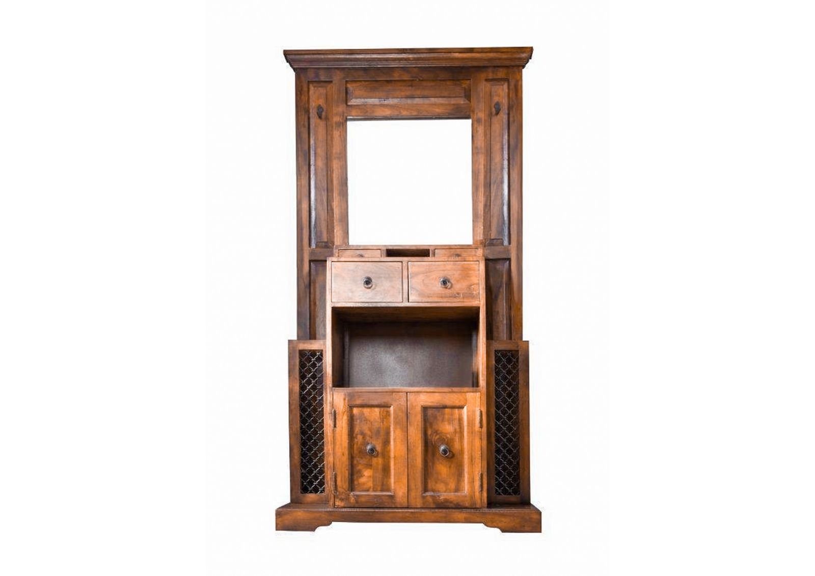 Massivmoebel24 Garderobe (Garderobe Akazie 97x36x199 honig  günstig online kaufen