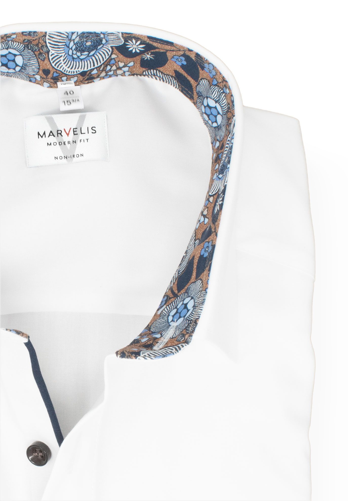 MARVELIS Businesshemd Modern Fit normale, leicht taillierte Schnittführung günstig online kaufen