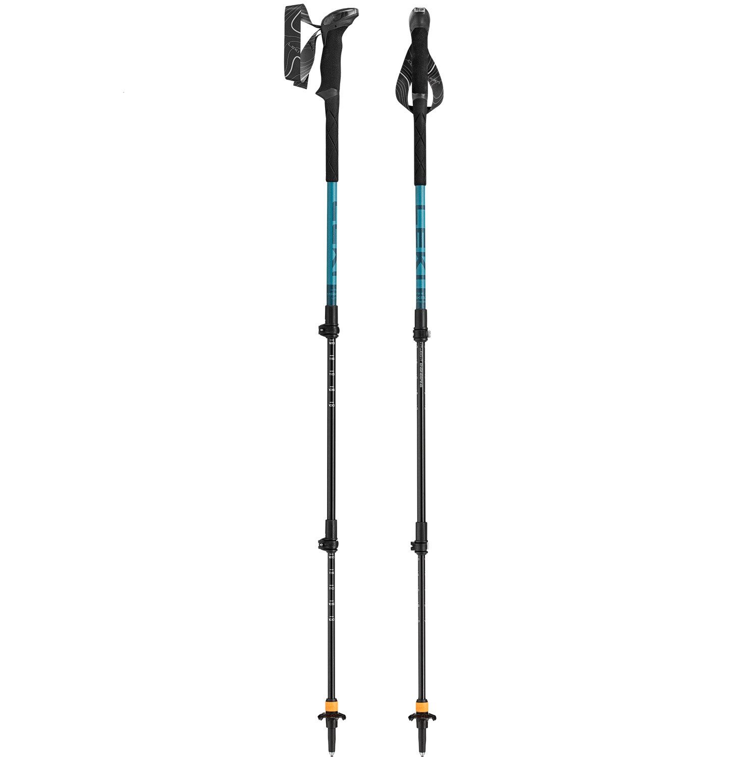Leki Trekking-Stöcke Leki Makalu Lite AS 100 - 135 cm Teleskop Trekking Wanderstöcke 656218