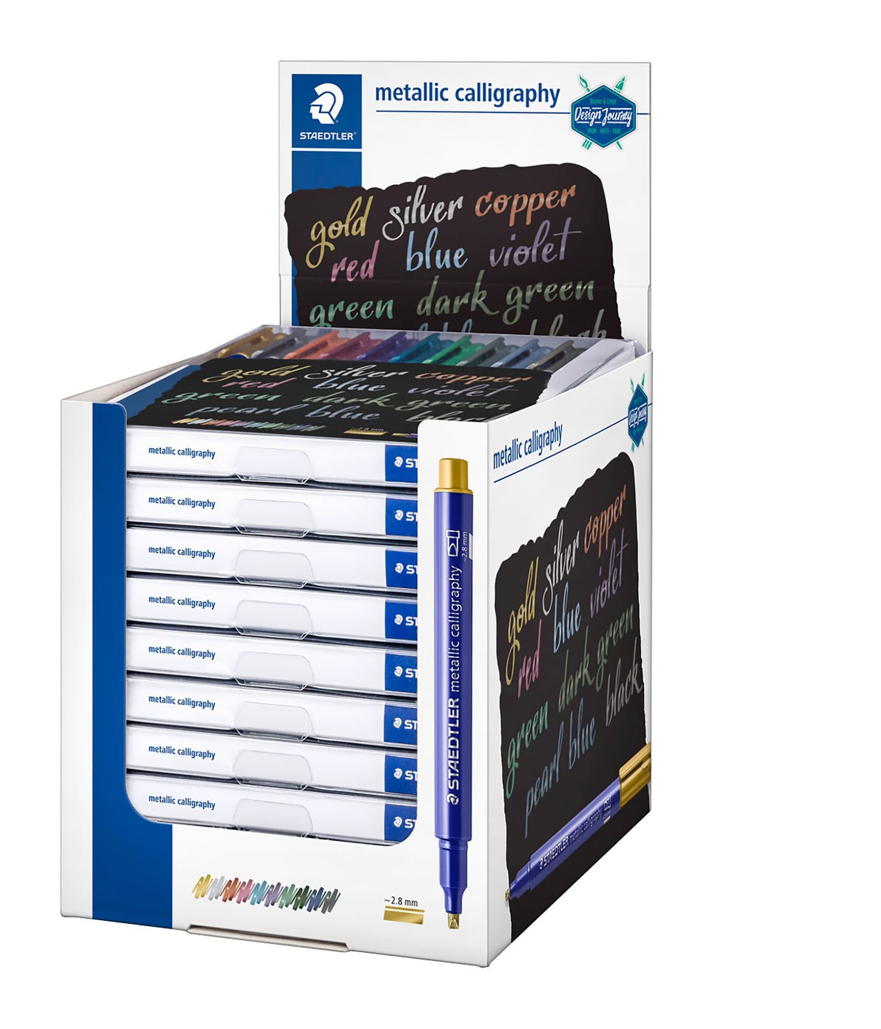 STAEDTLER Malstift Staedtler Marker metal.calligraphy 10 ST Etui