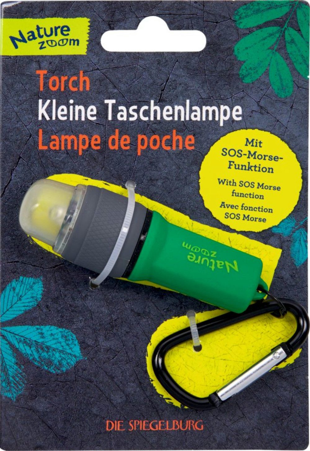 COPPENRATH DIE SPIEGELBURG Spiel Taschenlampe mit SOS-Funktion – Nature Zoom, Die Spiegelburg
