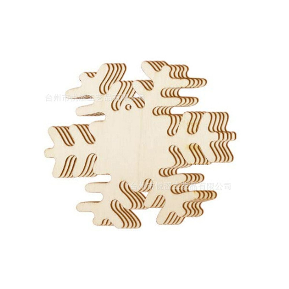 Coonoor Dekohänger Baumbehang 45pcs Weihnachten Kunst und Handwerk Kits (45 St., für Kinder Kleinkinder Erwachsene DIY malen Sie Ihre eigenen), hölzerne Weihnac – Bild 4 von 5