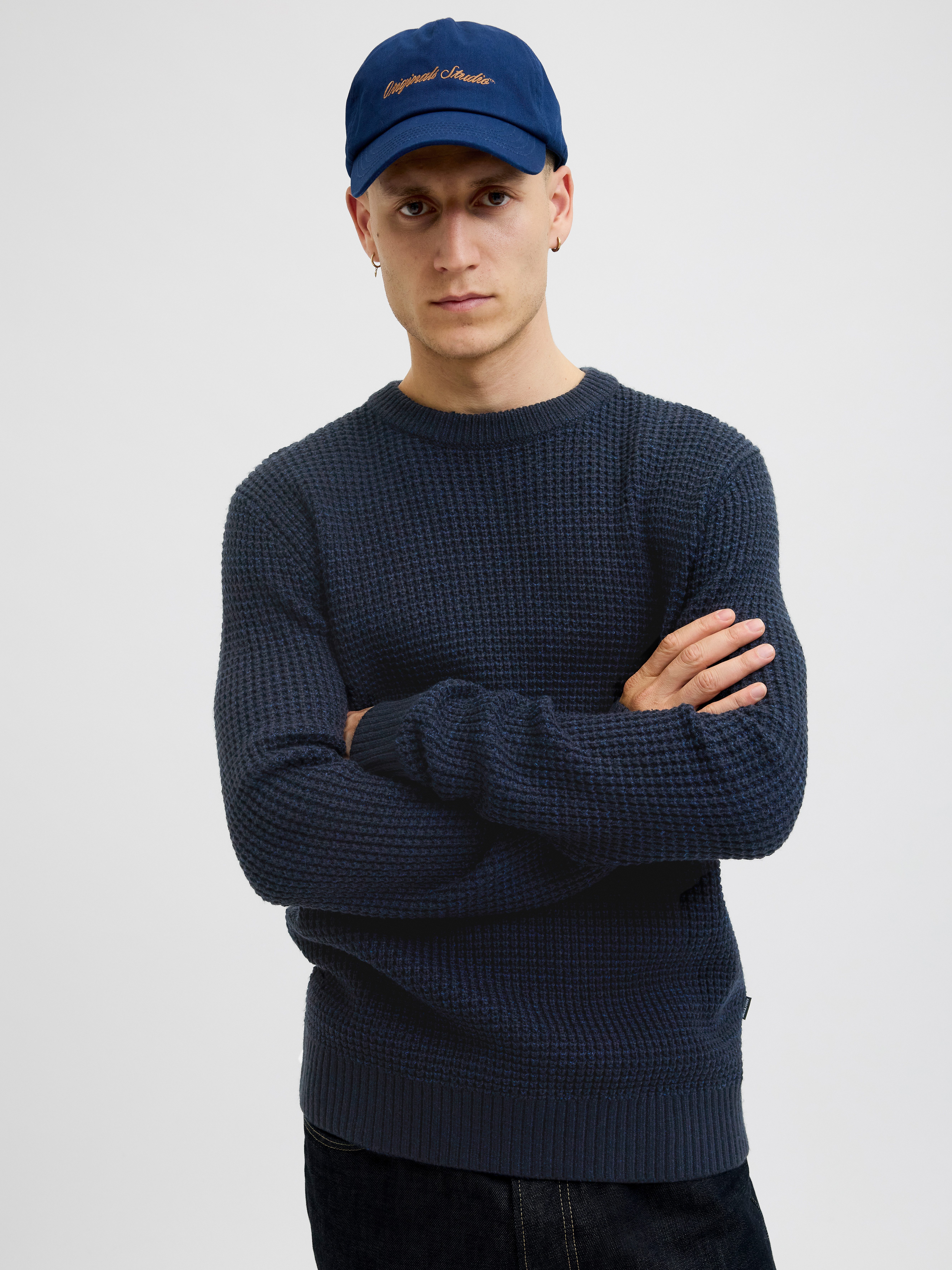 Jack & Jones Strickpullover JJGLOBAL KNIT CREW NECK günstig online kaufen