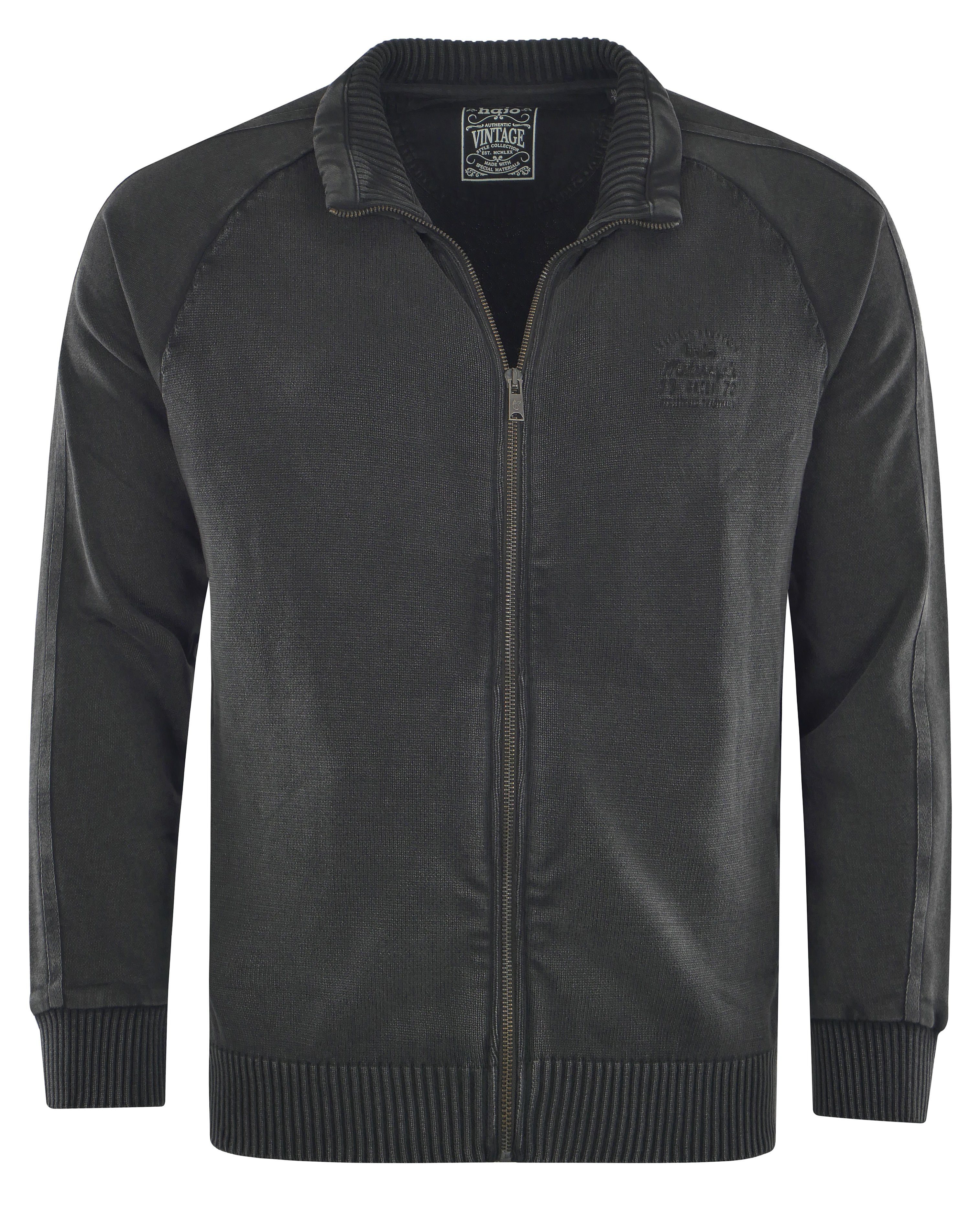 Hajo Sweatjacke Herren Sweatjacke mit Reißverschluss (1-tlg) Baumwolle