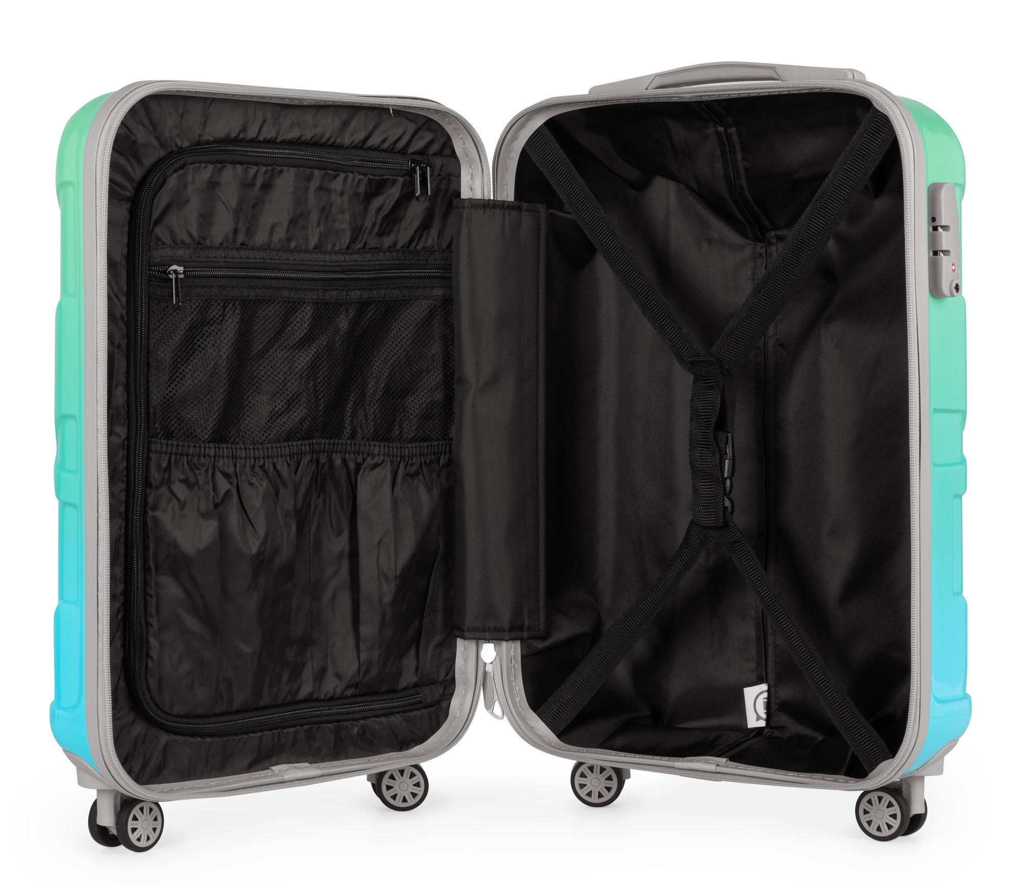 Suitline Handgepäckkoffer S1, 4 Rollen, Trolley 55x35x20 cm Bordgepäck Koff günstig online kaufen