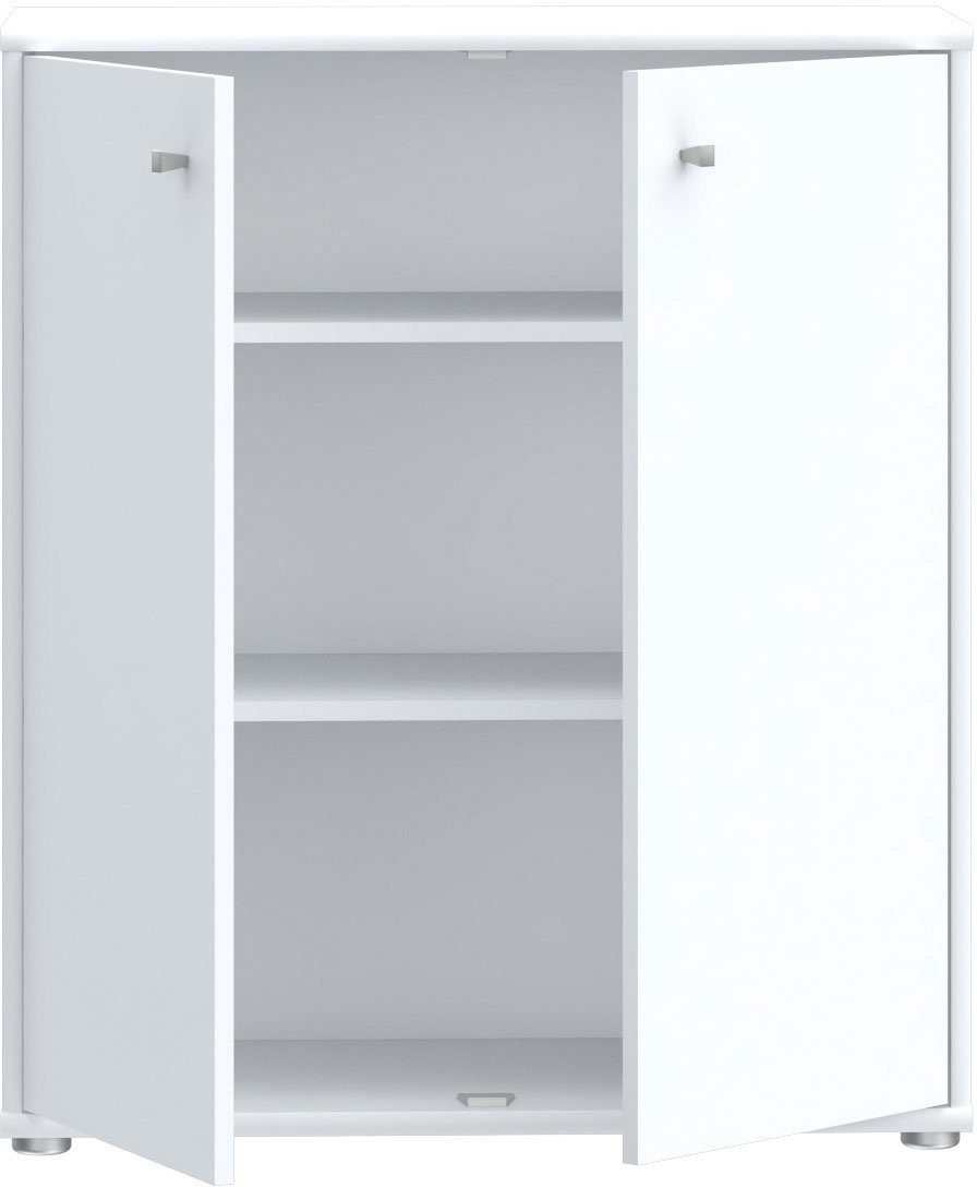FORTE Kommode Tempra, Kommode, 2 große Türen, Höhe 85,5 cm, Breite 73,7 cm