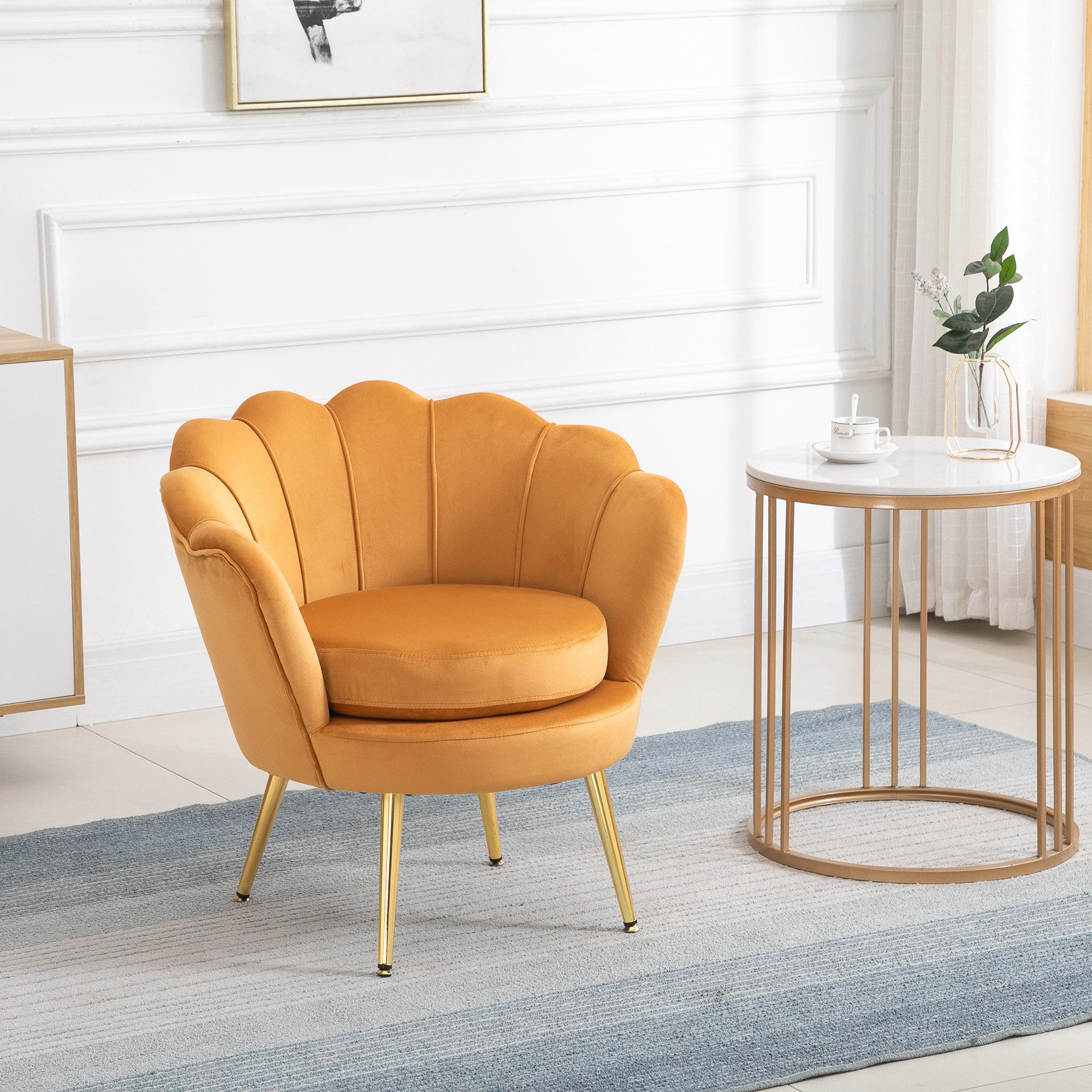 HOMCOM Sessel Polstersessel in Lotusform (Relaxsessel günstig online kaufen