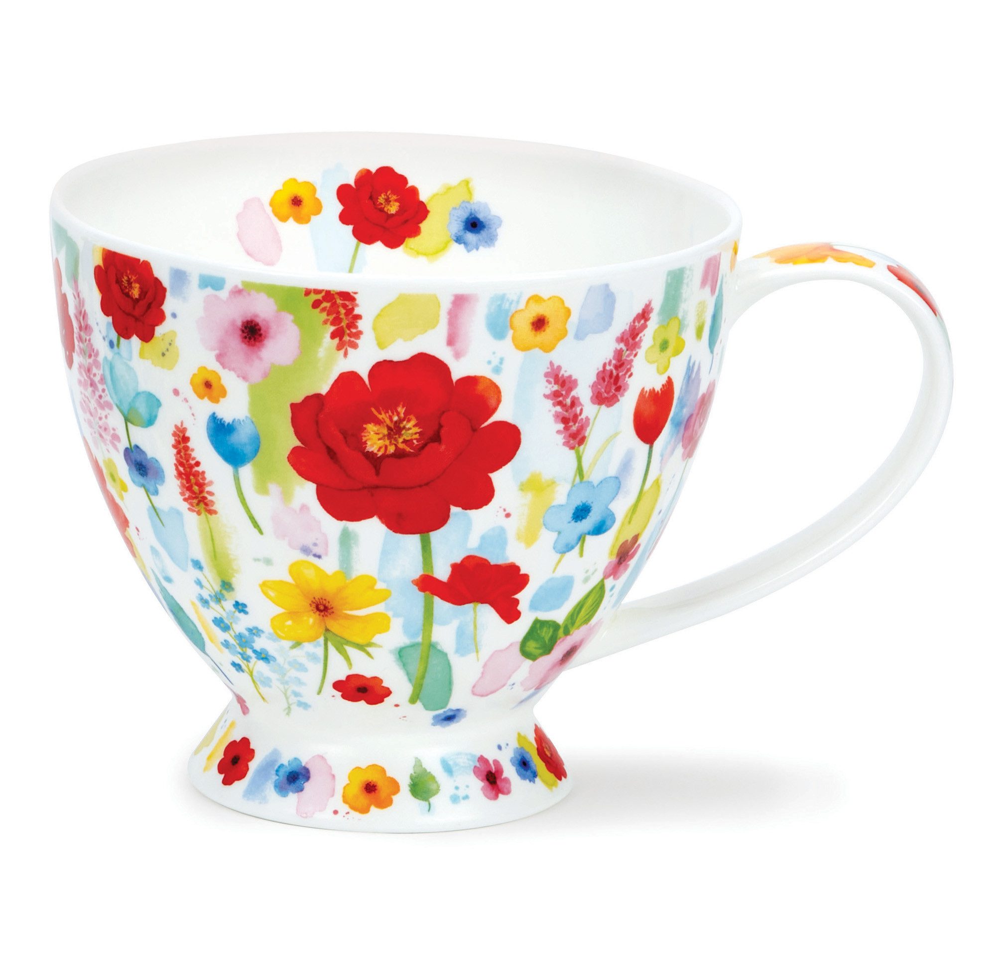 Dunoon Кружки Skye - FLORAL BURST - RED, Sammelbecher