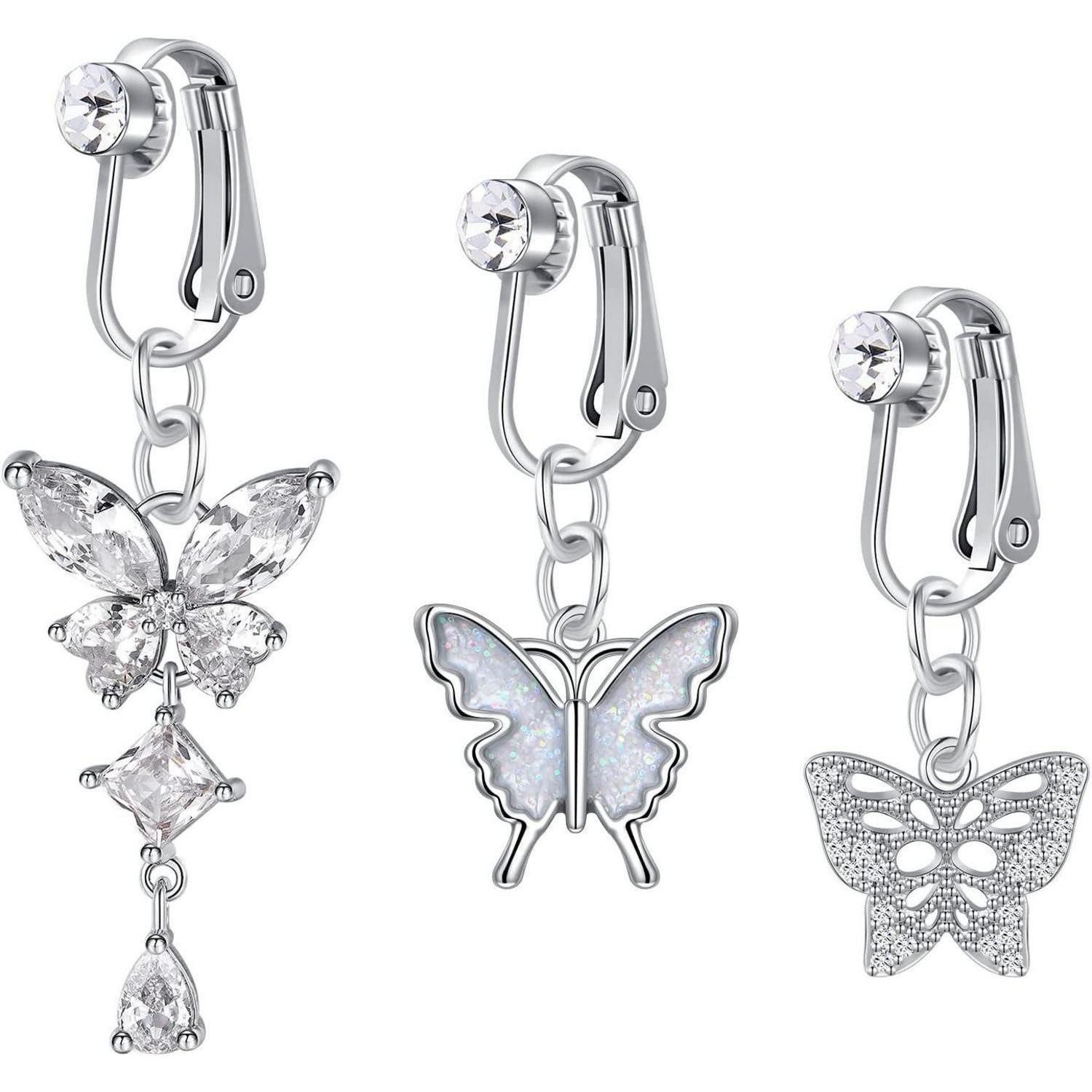 LuxusKollektion Bauchnabelpiercing-Set Bauchnabelpiercing Clip On Fake Klem günstig online kaufen