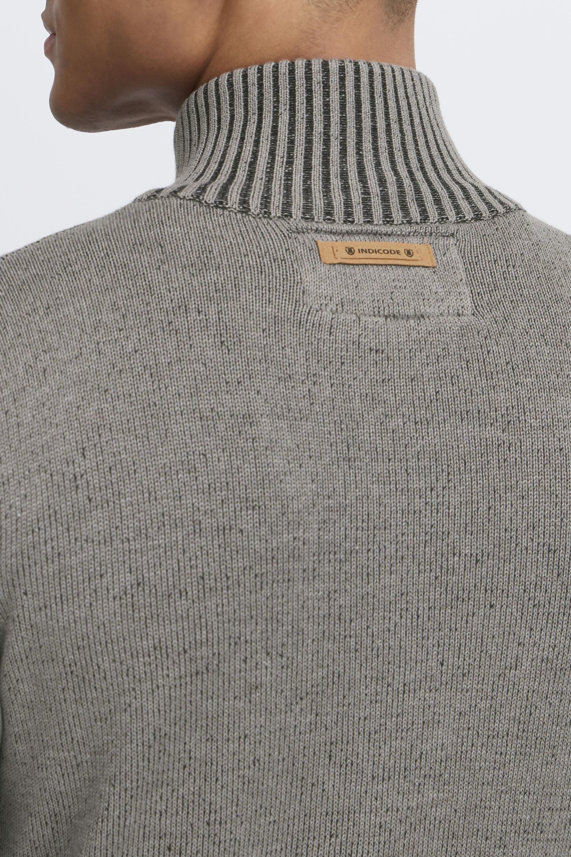 Indicode Strickjacke IDAndy Cardigan mit Stehkragen