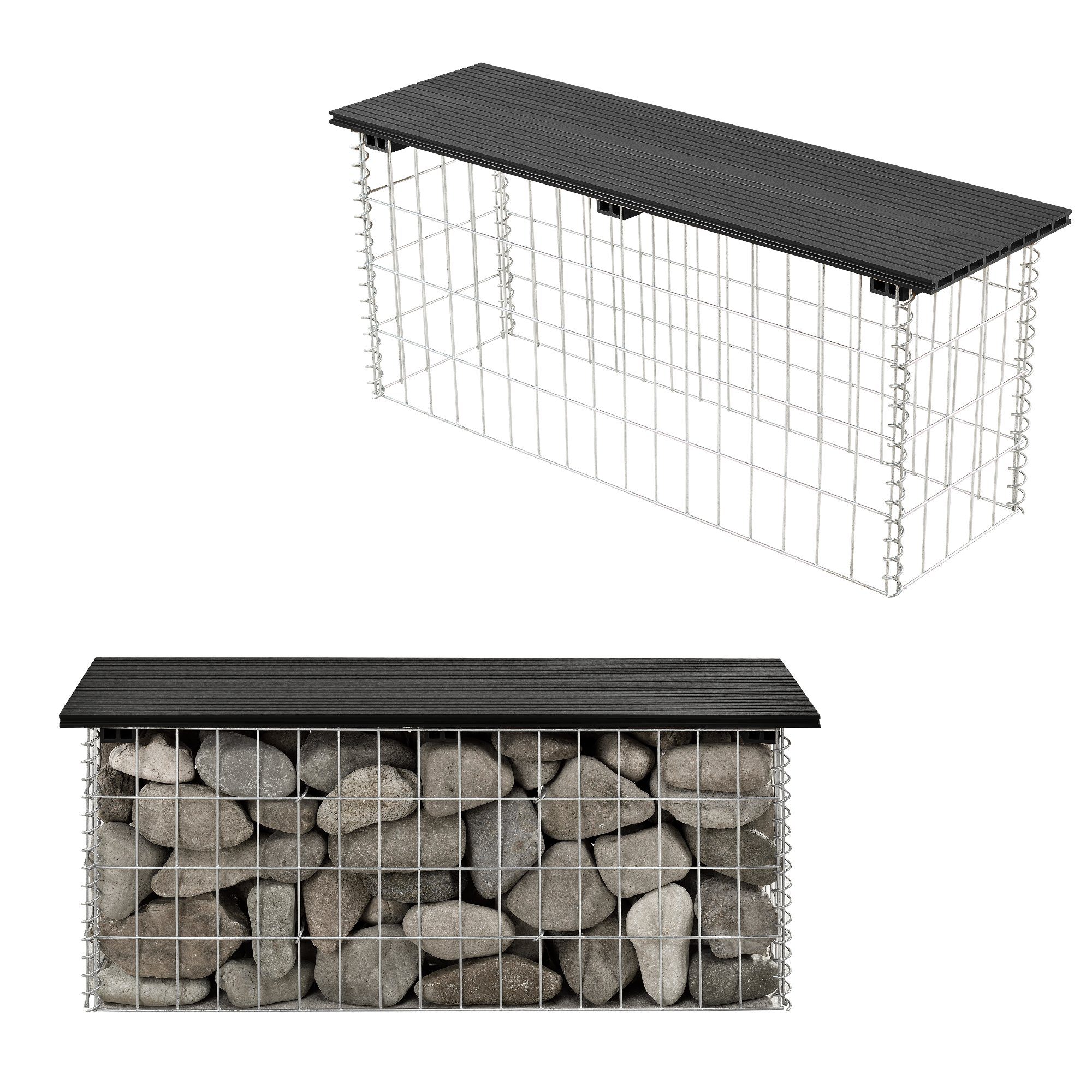 pro.tec Gartenbank, »Friesland« WPC Gabionenbank 100 günstig online kaufen