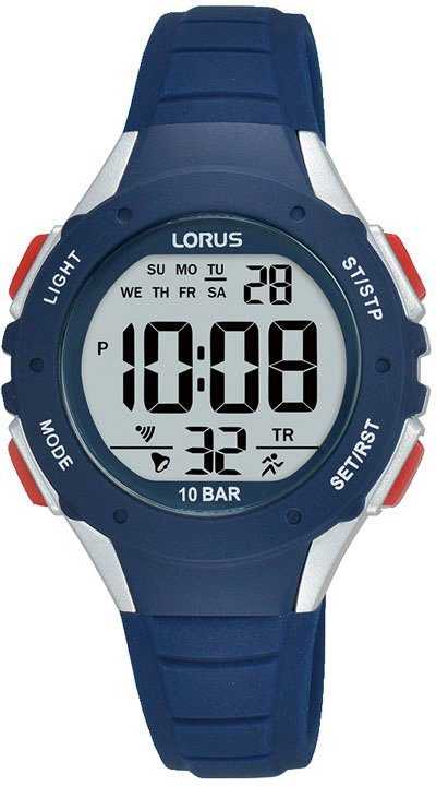 LORUS digitaler R2363PX9, als Anzeige Geschenk, auch Sports Chronograph ideal digital, mit