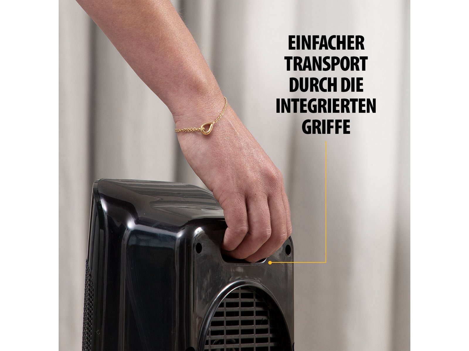 Tristar Keramikheizlüfter, 1800 W, Elektroheizer Warmluftheizung & Ventilator Keramikheizer, Thermostat