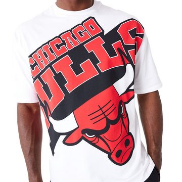 New Era Print-Shirt Oversized BIG LOGO Chicago Bulls