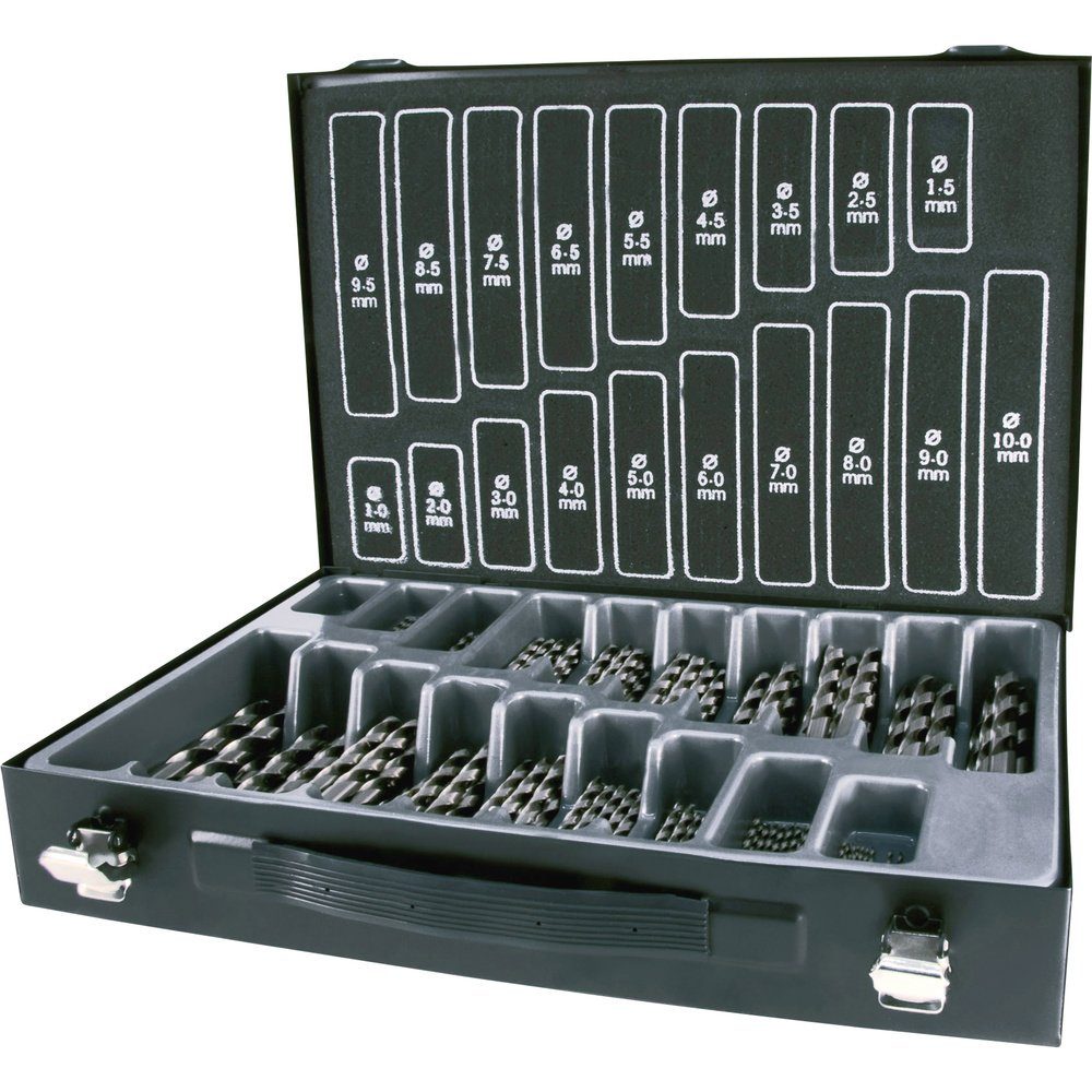 Ruko Metallbohrer RUKO A214200 Metall-Spiralbohrer-Set 170teilig 1 mm, 1.5 mm, 2 mm, 2