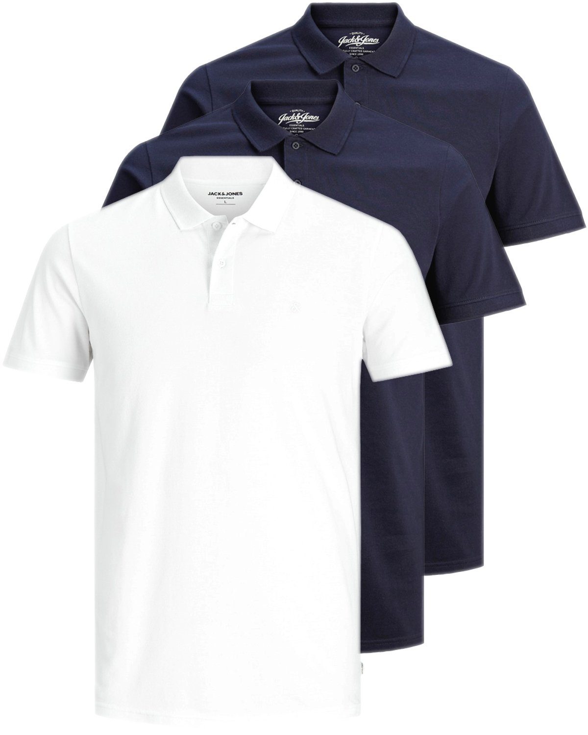 Jack & Jones Poloshirt (3er-Pack) in Unifarbe 3er-Mix6