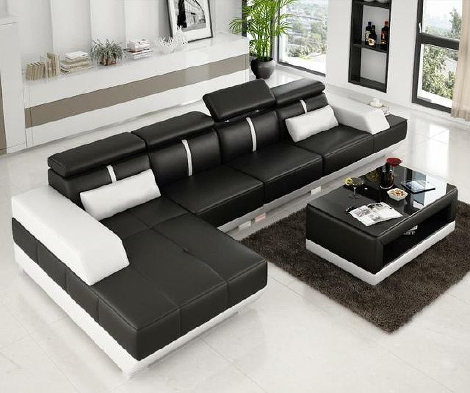 Xlmoebel Ecksofa Eckcouch mit USB-Anschluss in L-Form und hochwertiger Polsterung, Ecksofa, Hergestellt in Europa