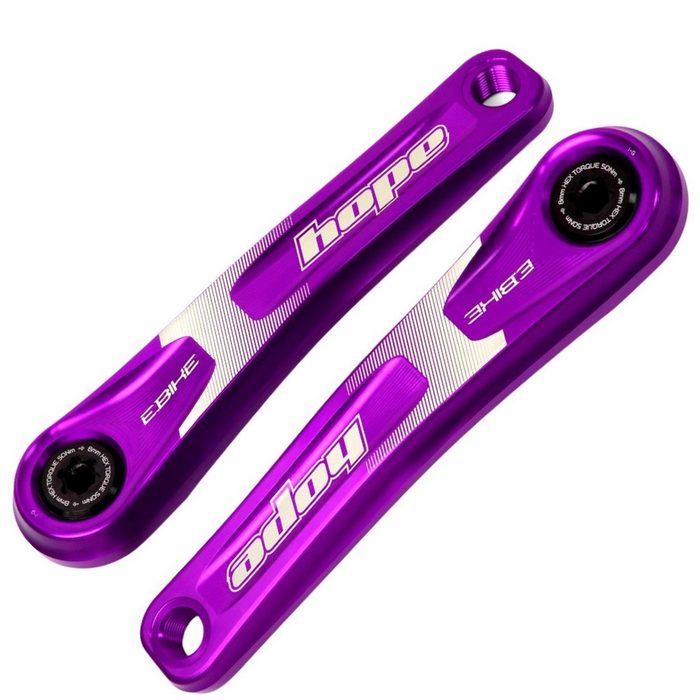 Hope Fahrradkurbel Hope E-Bike Kurbelarme Narrow Offset 165mm purple