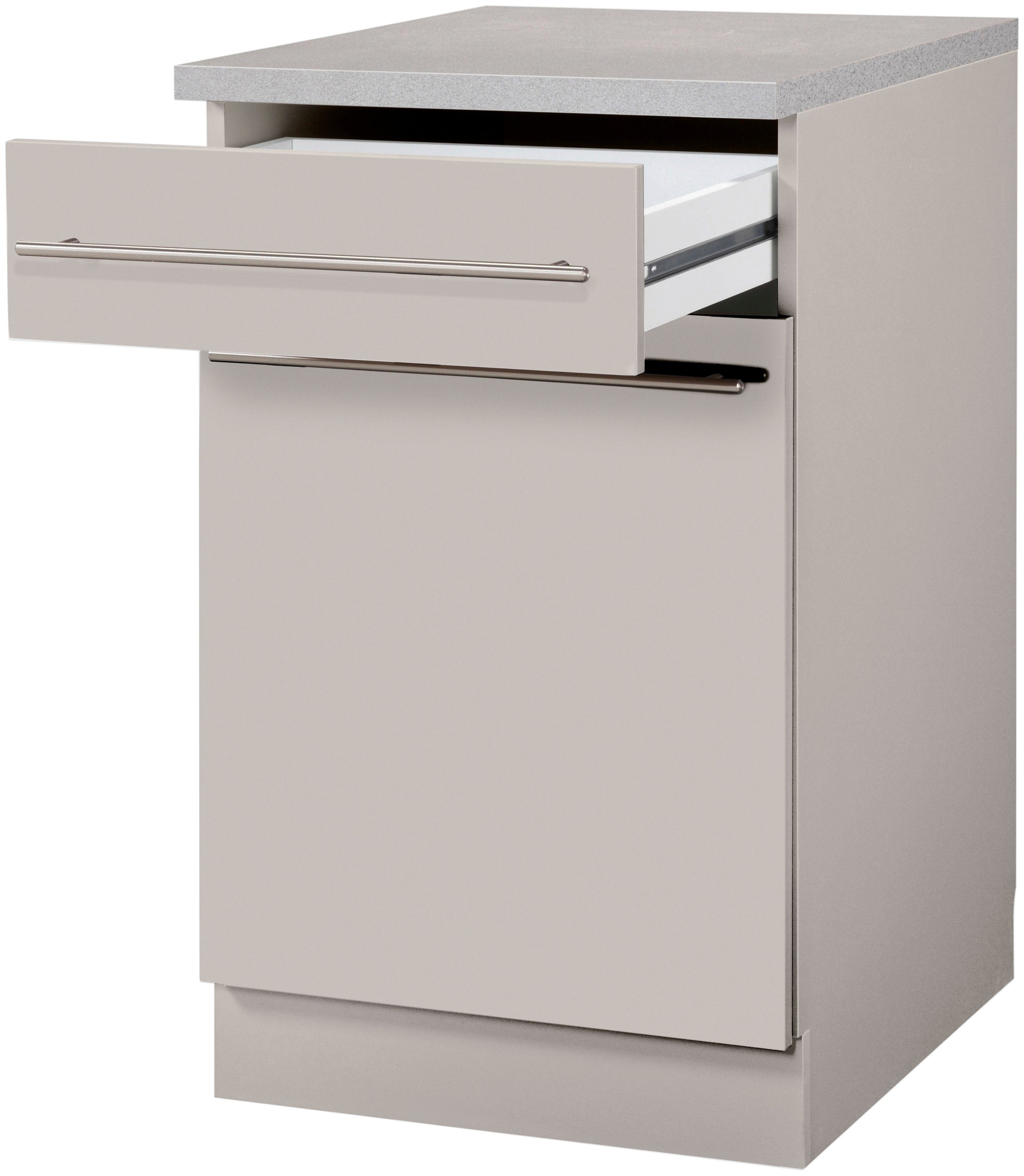 wiho Küchen Unterschrank Chicago 50 cm breit, 1 Schubkasten und 1 Tür