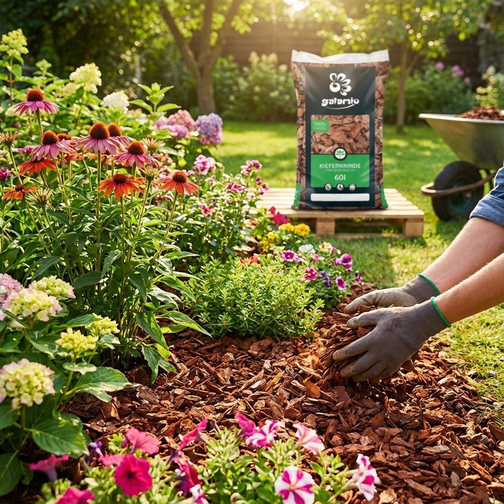 GALAMIO Rindenmulch Rindenmulch Kiefer Mittel, (Paket, 1-St) – Bild 5 von 5