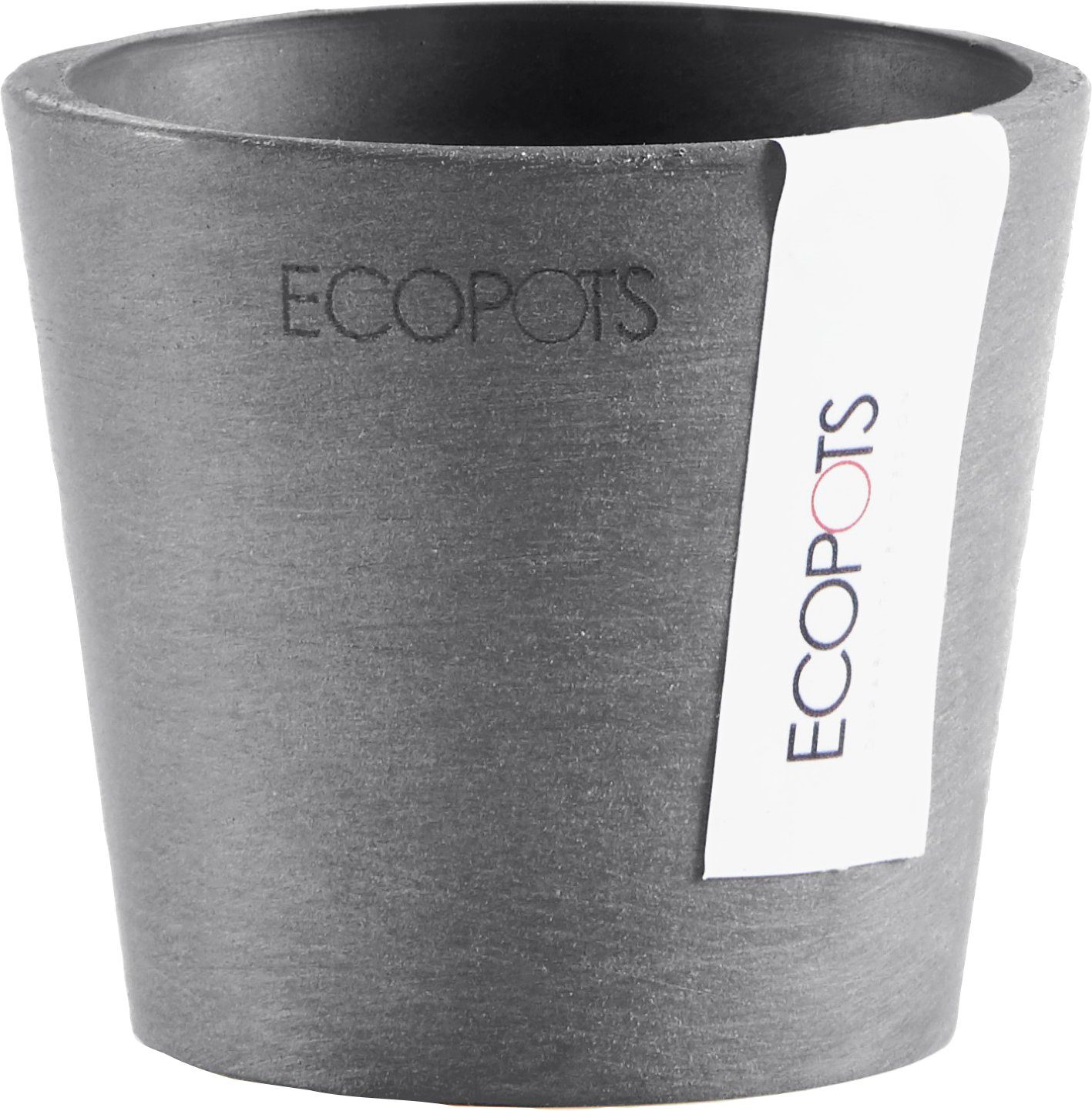 ECOPOTS Blumentopf AMSTERDAM Mini Grey, BxTxH: 8x8x7 cm | Pflanzkübel