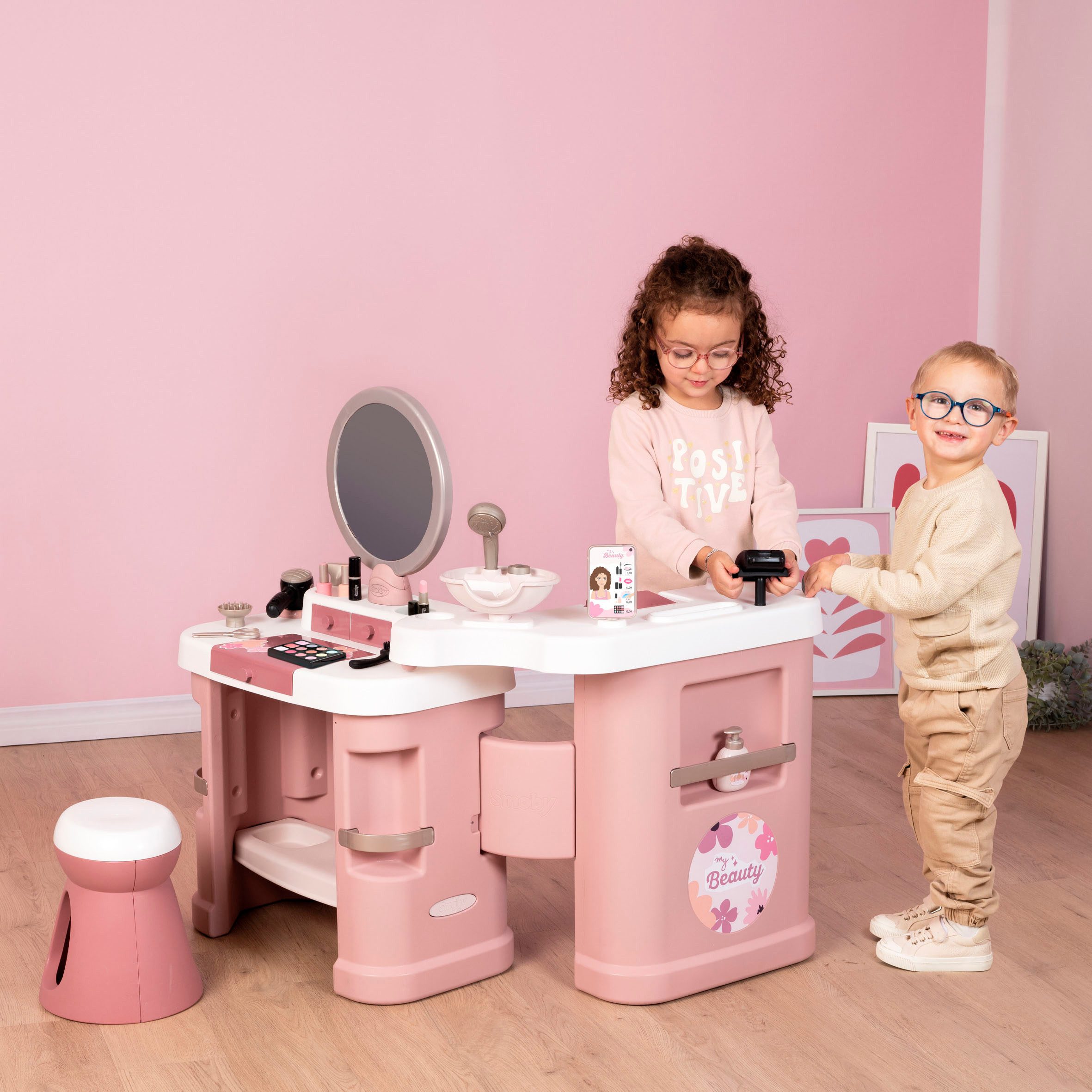 Smoby Schminktisch My Beauty Center Kosmetikstudio, mit Licht- und Soundfunktion – Bild 4 von 5