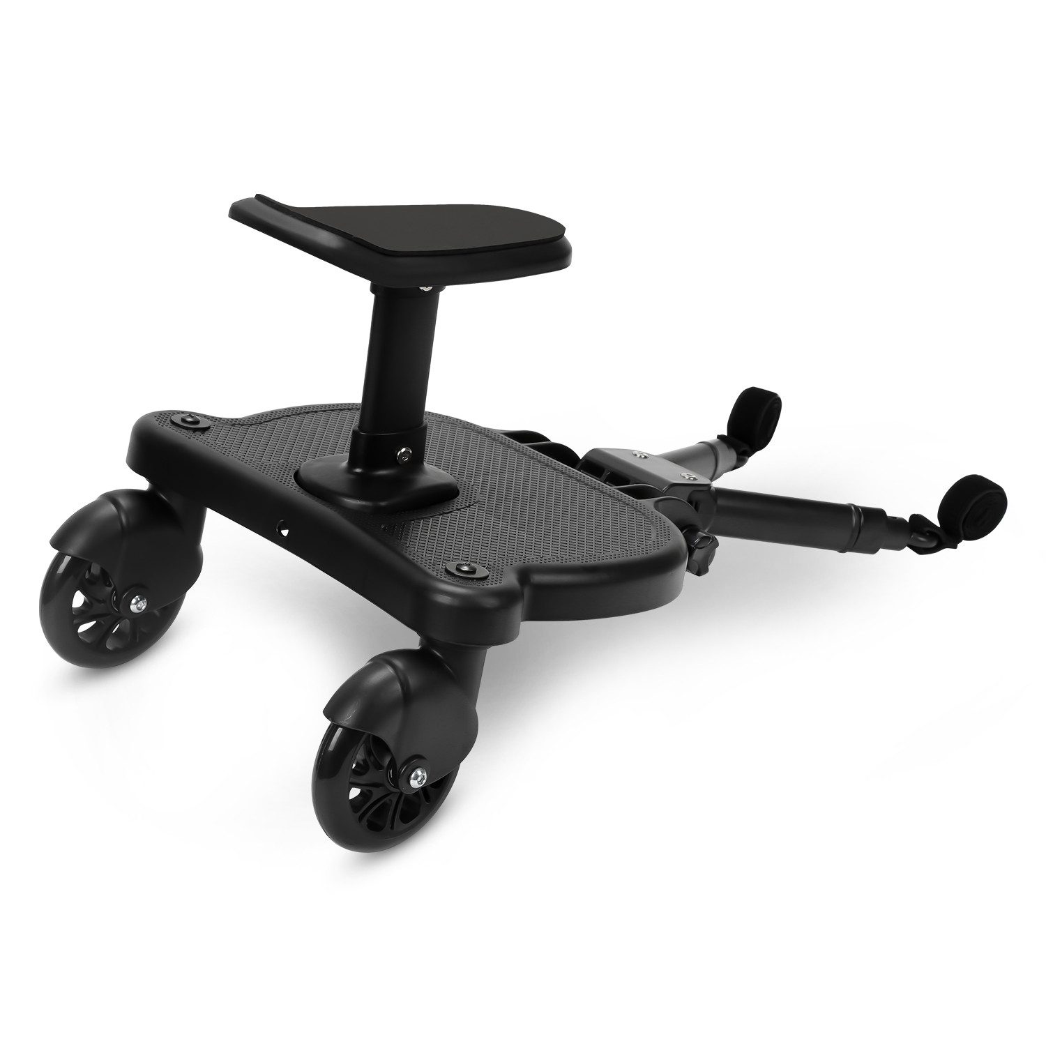 Clanmacy Buggyboard Kinderwagen Buggy Board mit Sitz Kiddyboard Trittbrett Hilfspedal