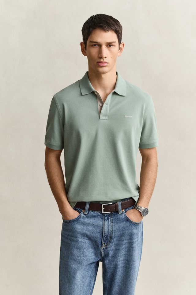 Gant Poloshirt REG CONTRAST PIQUE SS POLO mit kontrastfarbenen Einsätzen