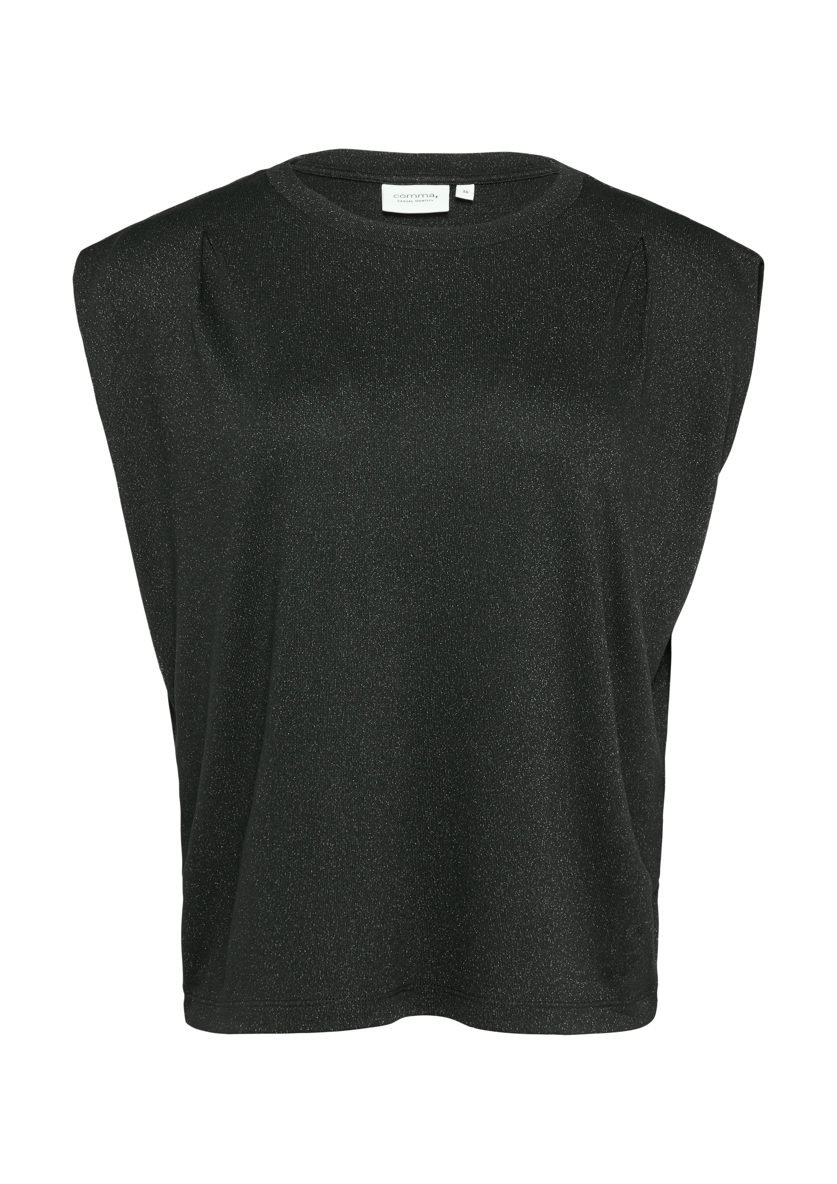 comma casual identity Shirttop Jersey-Shirt mit günstig online kaufen