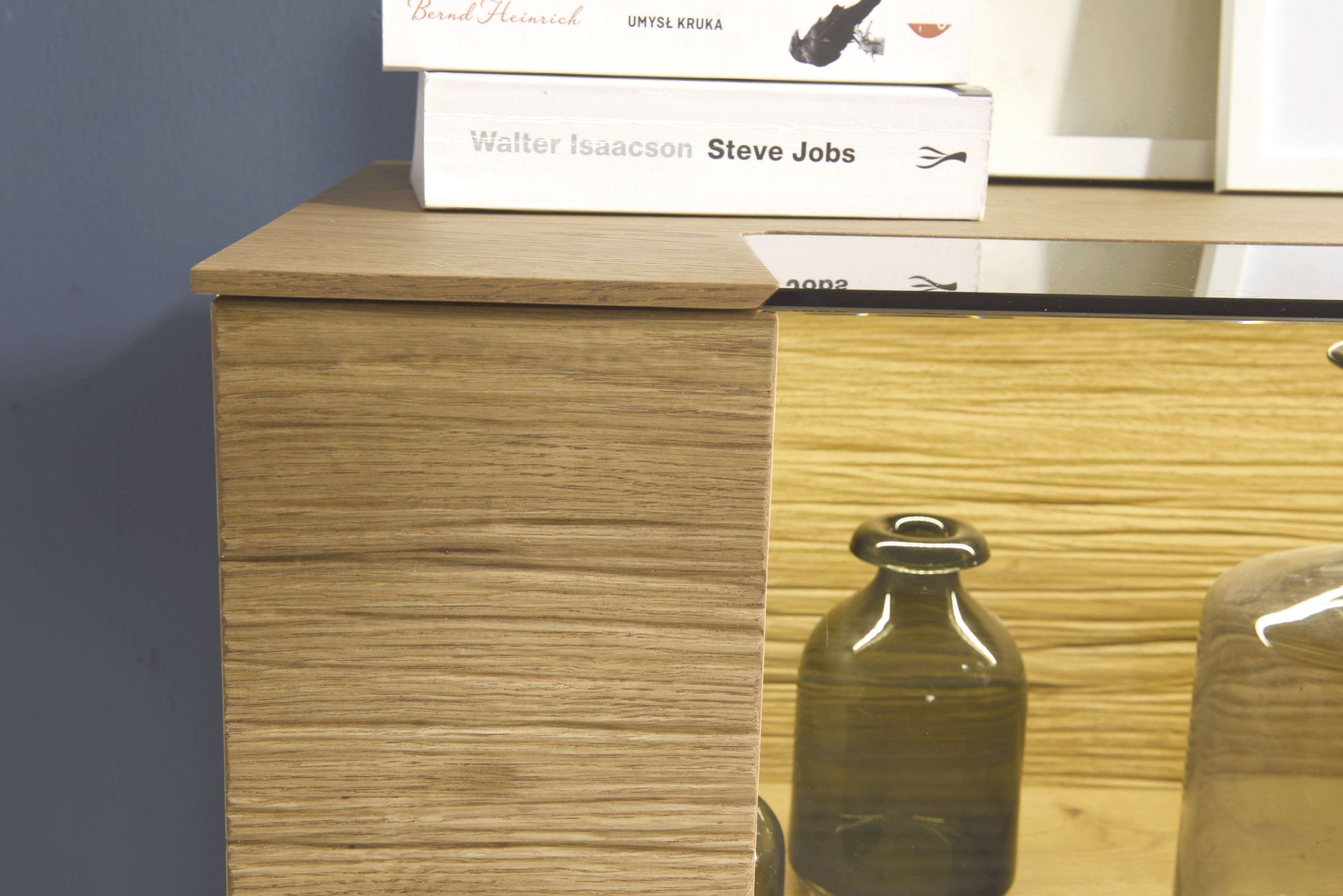 Xlmoebel Wandregal Designer Regalsystem mit Trennwand in modernem Design und Holzoptik, Wandregal, Hergestellt in Europa