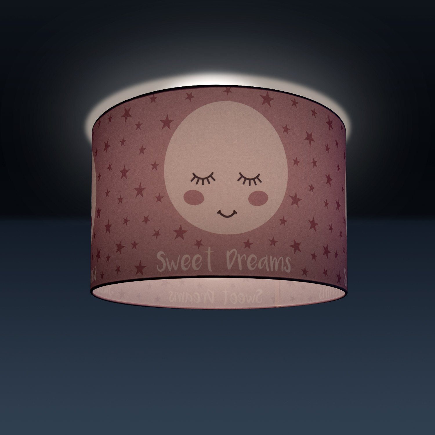 Paco Home Deckenleuchte Mond-Motiv, Kinderlampe Kinderzimmer E27 Aleyna Lampe ohne LED Leuchtmittel, Deckenlampe 103
