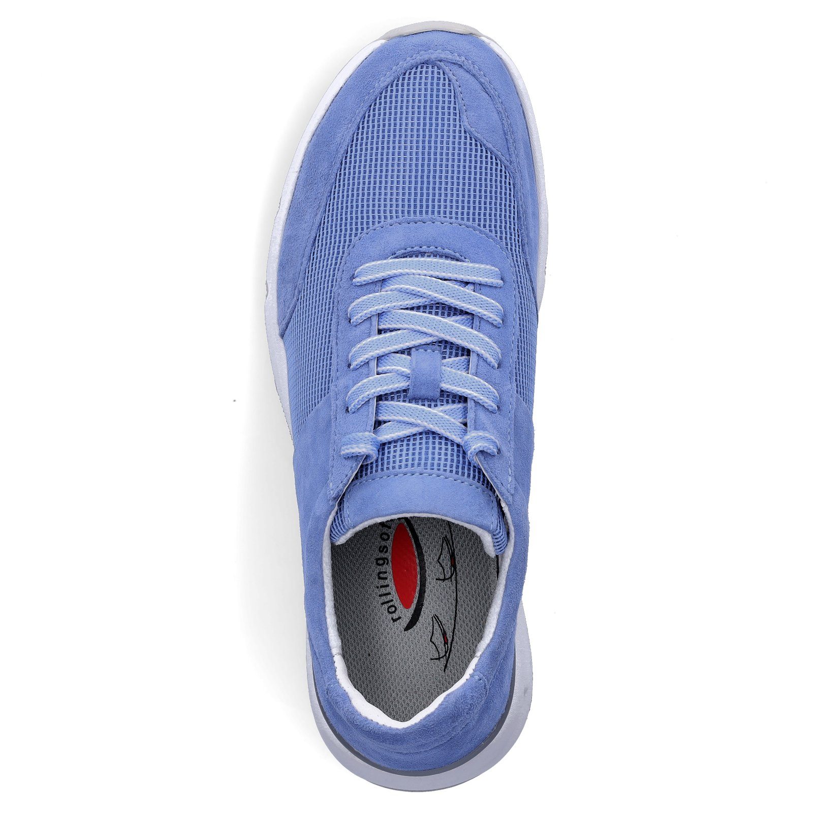 Gabor blau arktis / Blau Damen Sneaker Leder Sneaker (arktis Rollingsoft Gabor 16)
