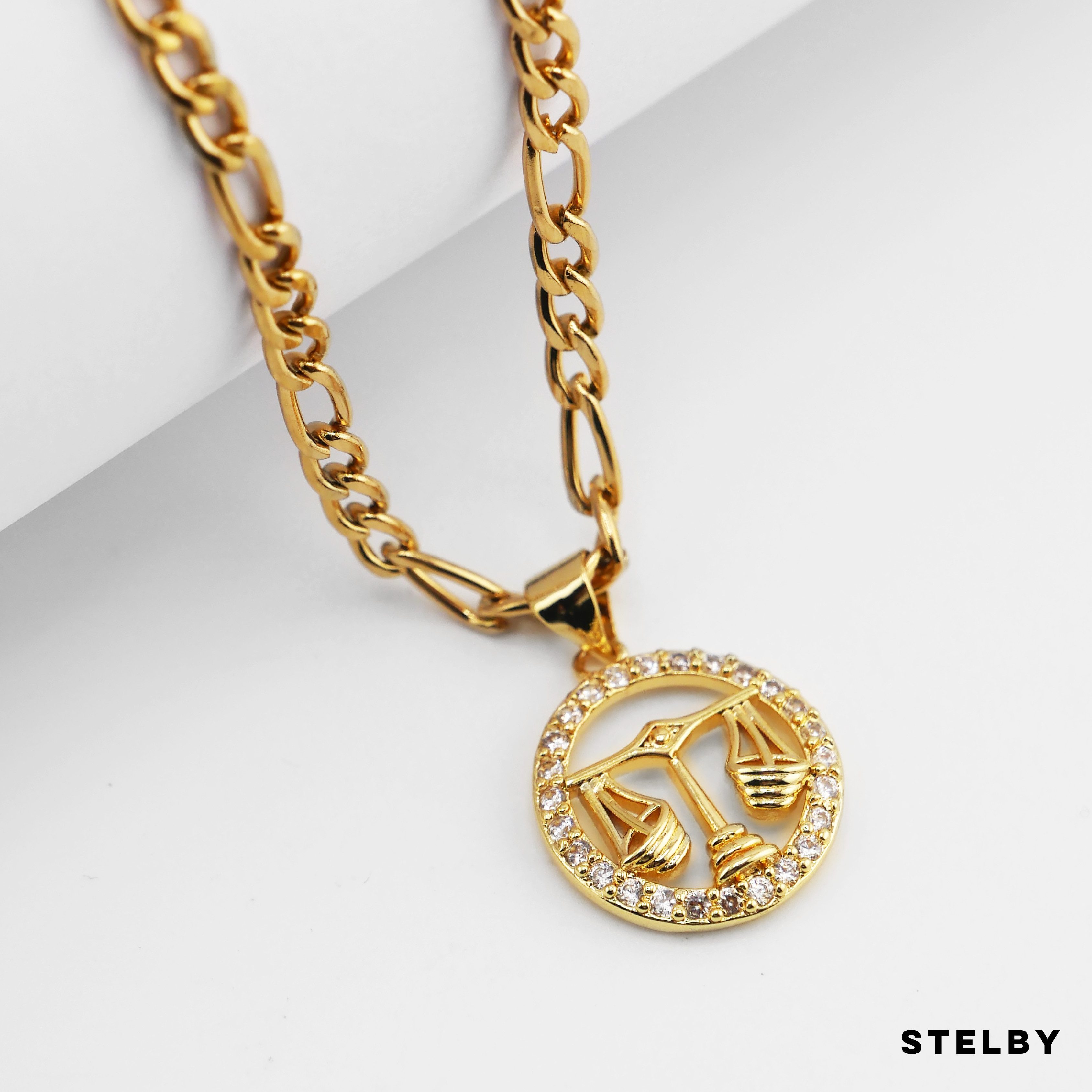 Stelby Kette mit Anhänger Sternzeichen Waage günstig online kaufen